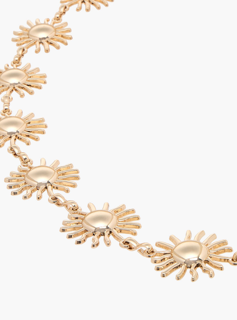 Sun Charm Embellished Belt with Lobster Clasp Closure-women-clothingaccessories-belts-image-3