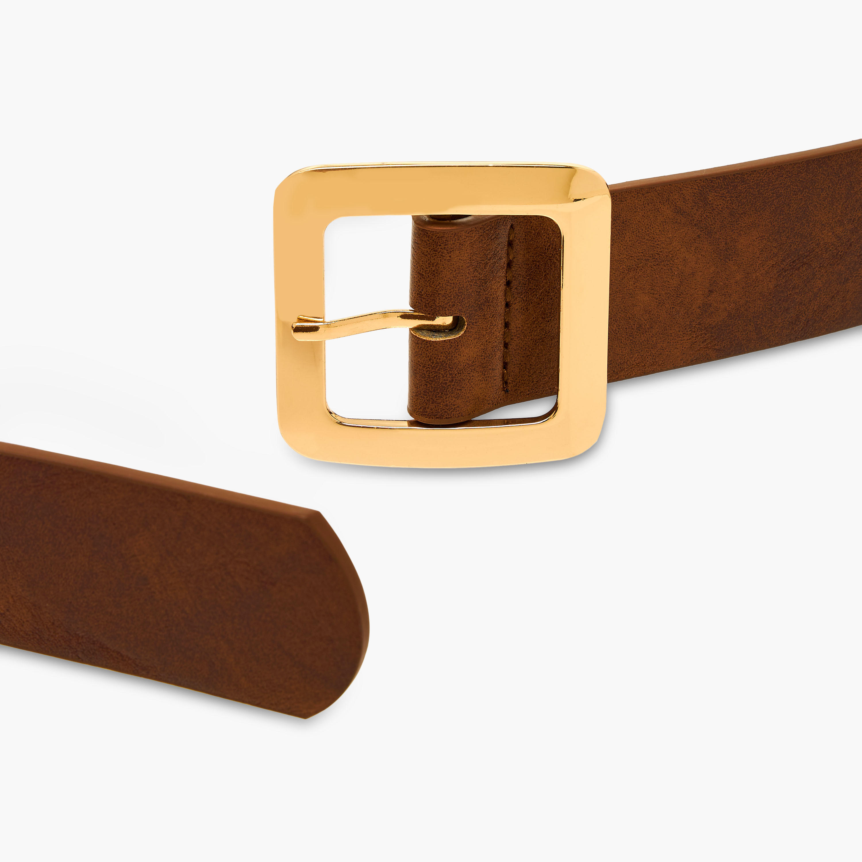 حزام بارز الملمس بإبزيم إغلاق بدبوس-women-clothingaccessories-belts-image-2