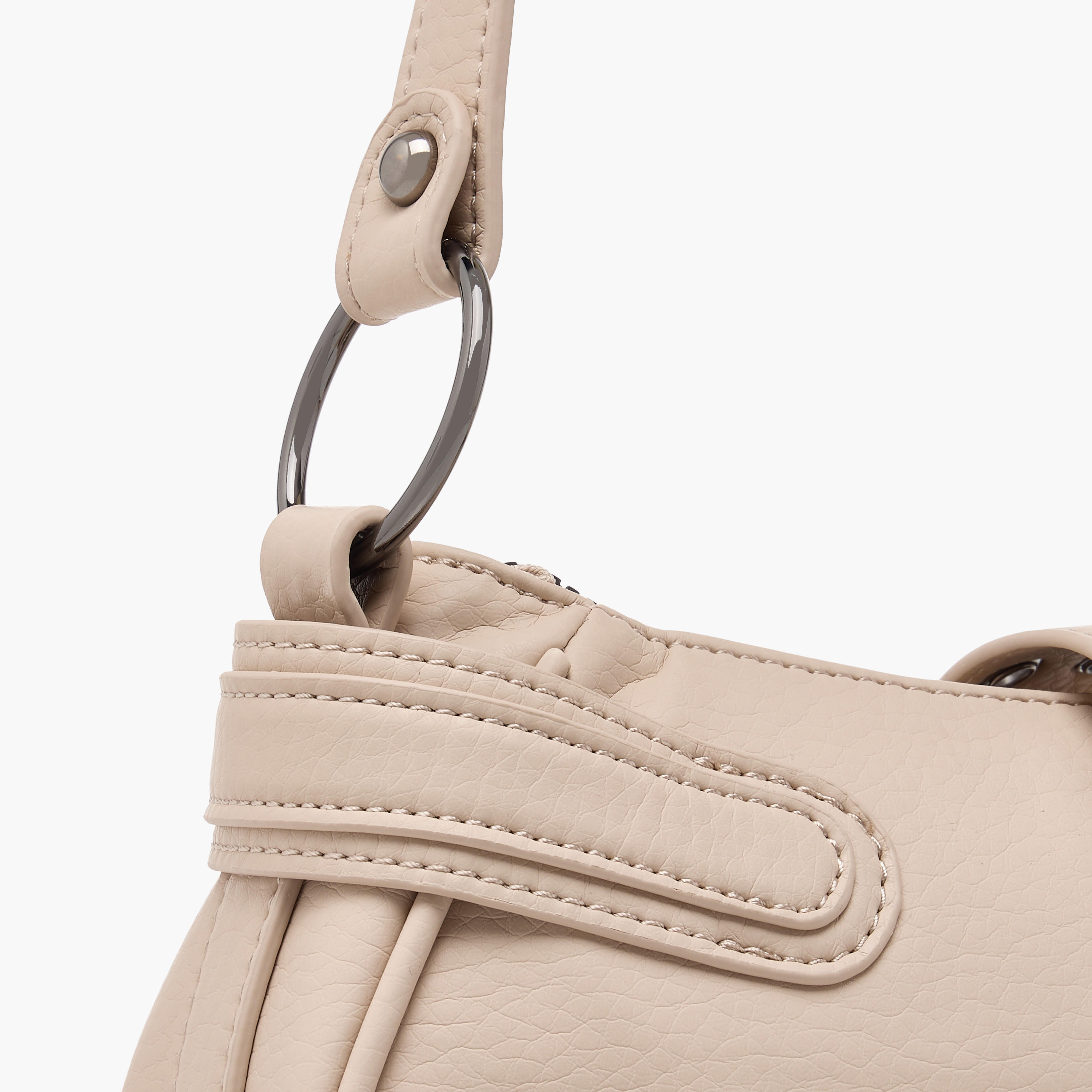 Rivet Detail Shoulder Bag with Zipper Closure and Adjustable Strap-women-bagsandwallets-handbags-image-6