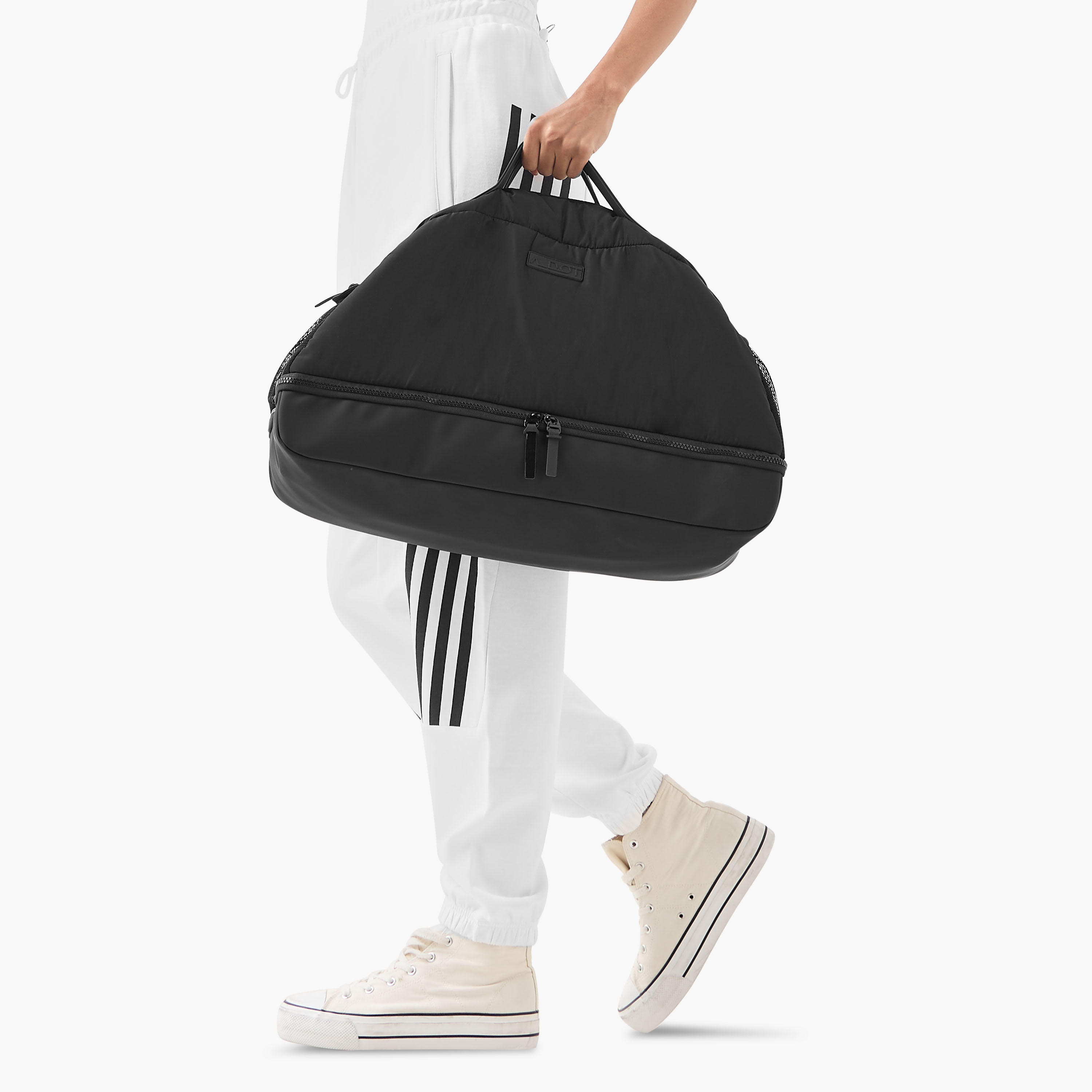 Duffle Bag with Double Handles and Zip Closure-women-bagsandwallets-handbags-image-2