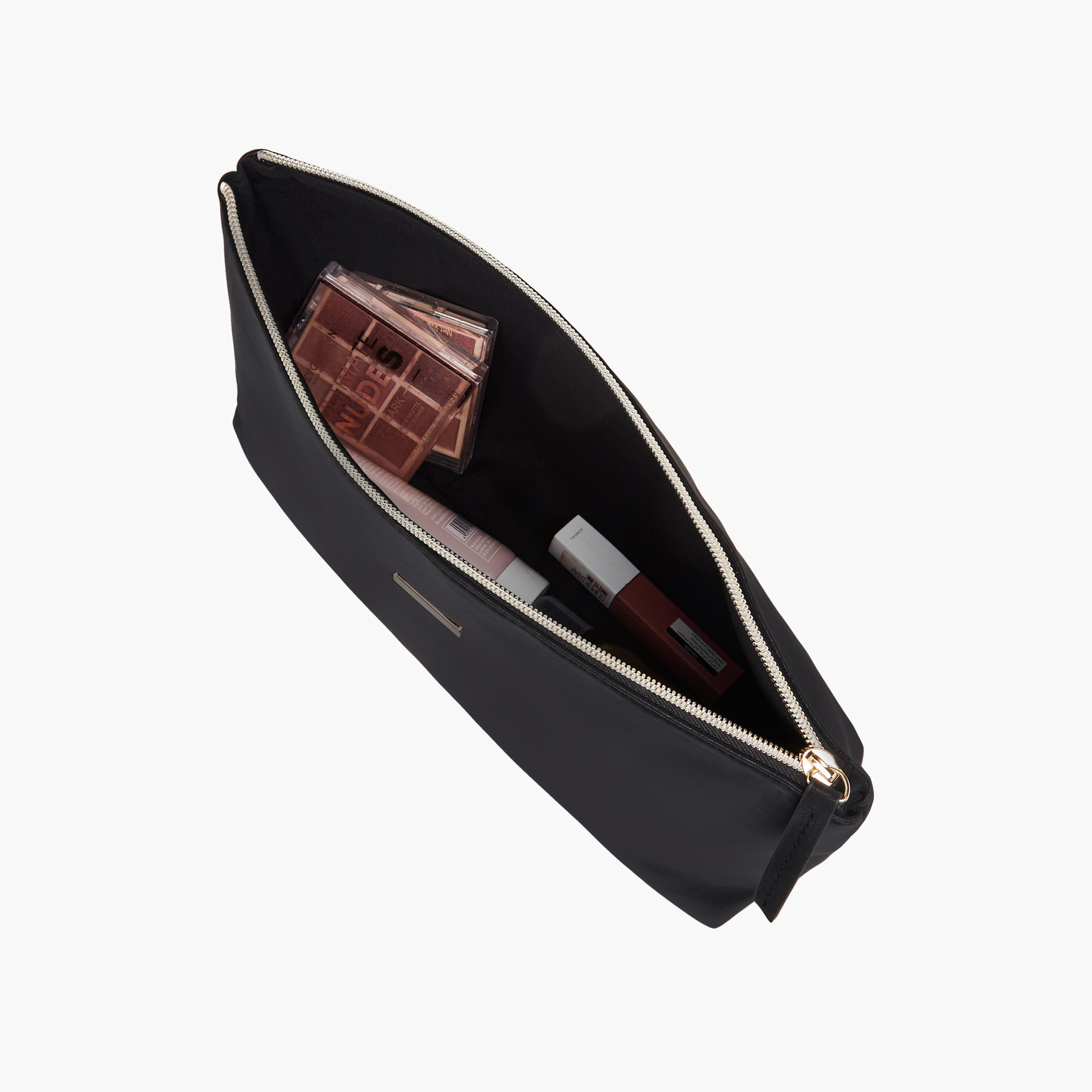 Textured Pouch with Zip Closure-women-bagsandwallets-handbags-image-8
