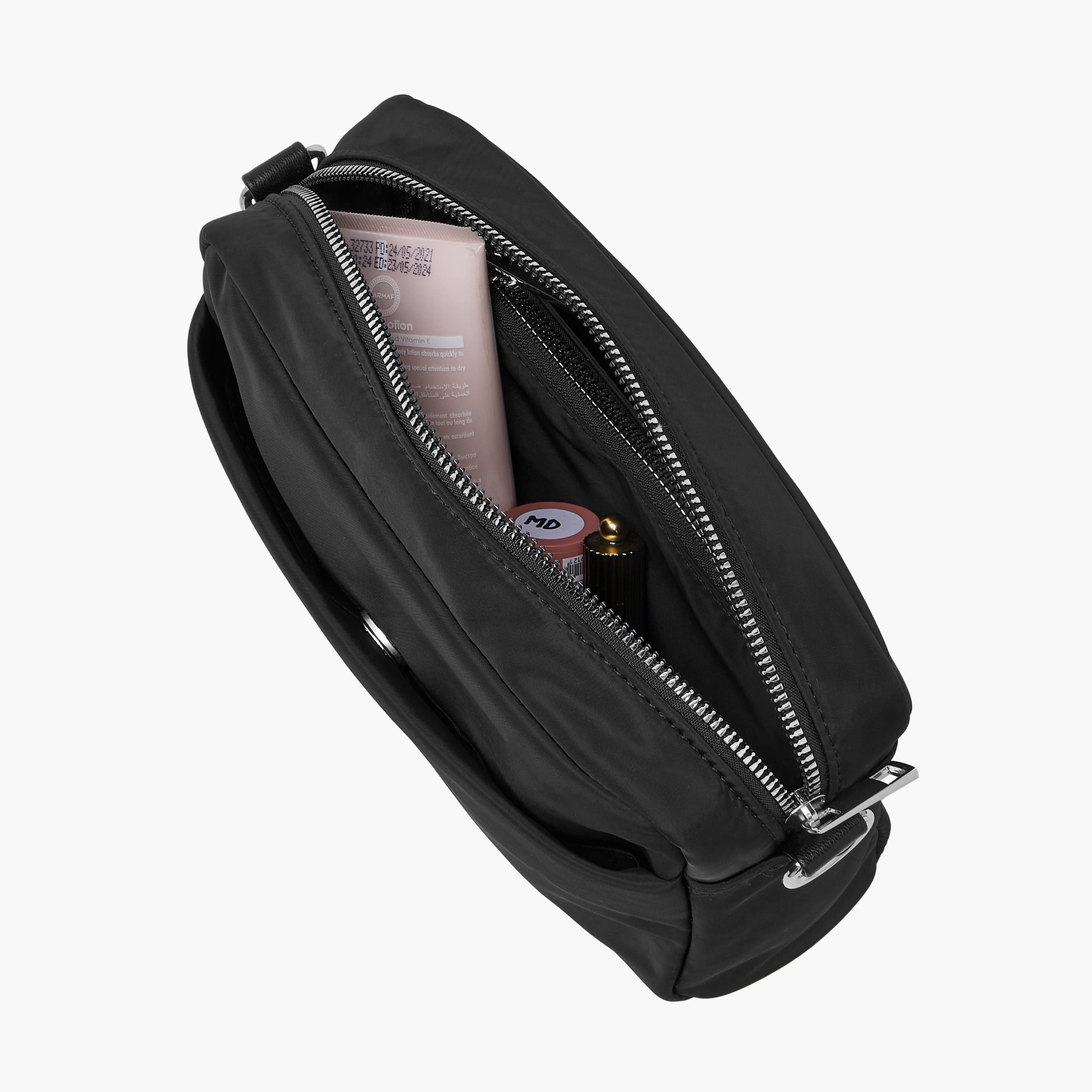 Plain Crossbody Bag with Zip Closure and Pouch-women-bagsandwallets-handbags-image-11