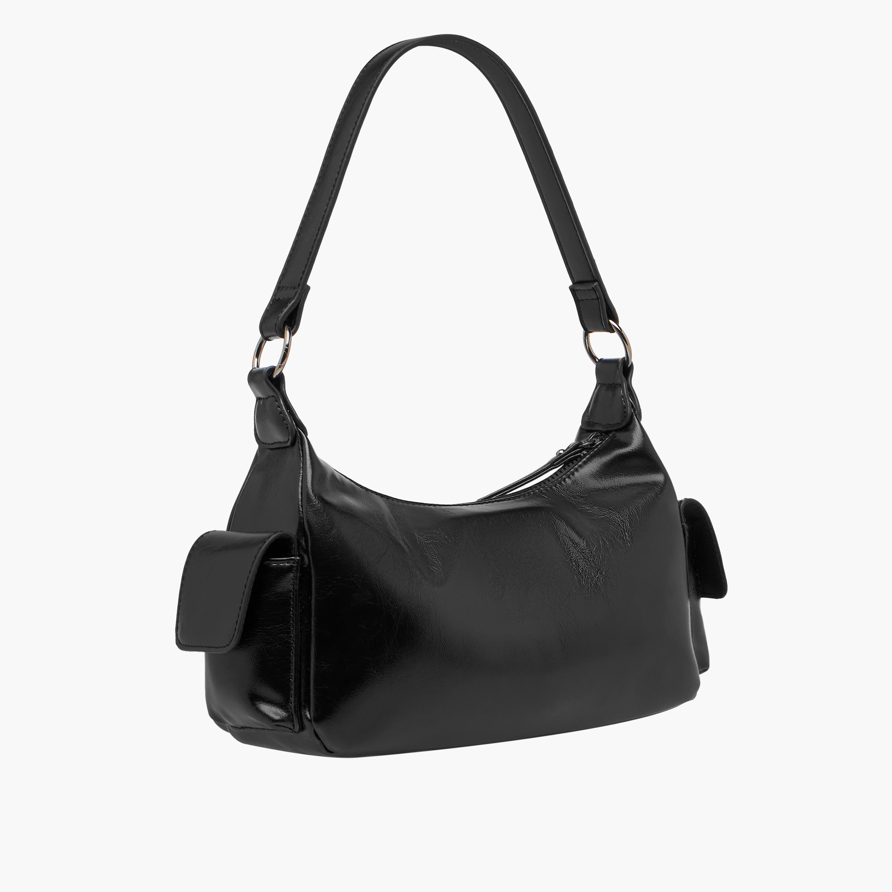 Multi Pocket Shoulder Bag with Zip Closure-women-bagsandwallets-handbags-image-4