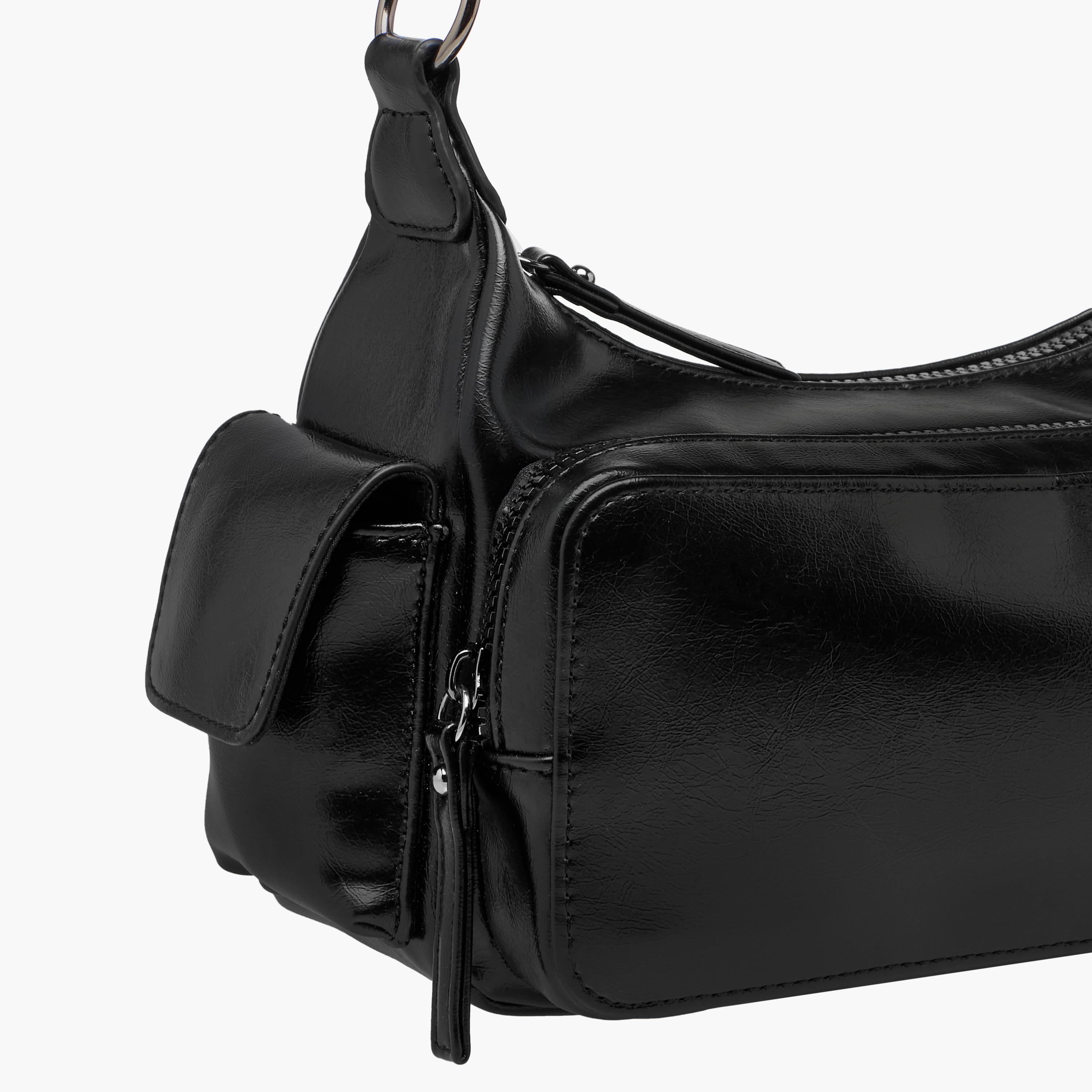 Multi Pocket Shoulder Bag with Zip Closure-women-bagsandwallets-handbags-image-5