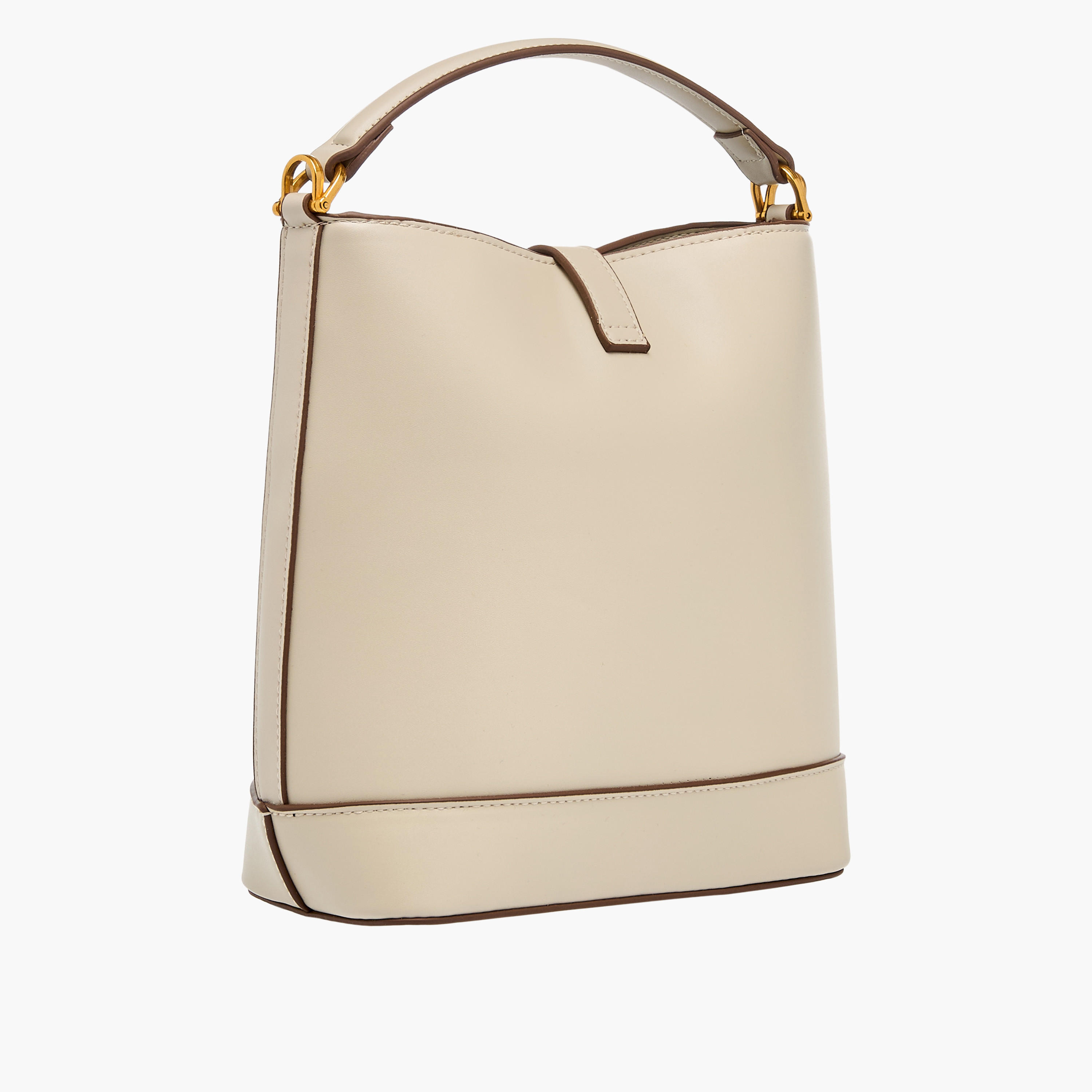 Textured Bucket Bag with Lobster Clasp Closure and Grab Handle-women-bagsandwallets-handbags-image-4