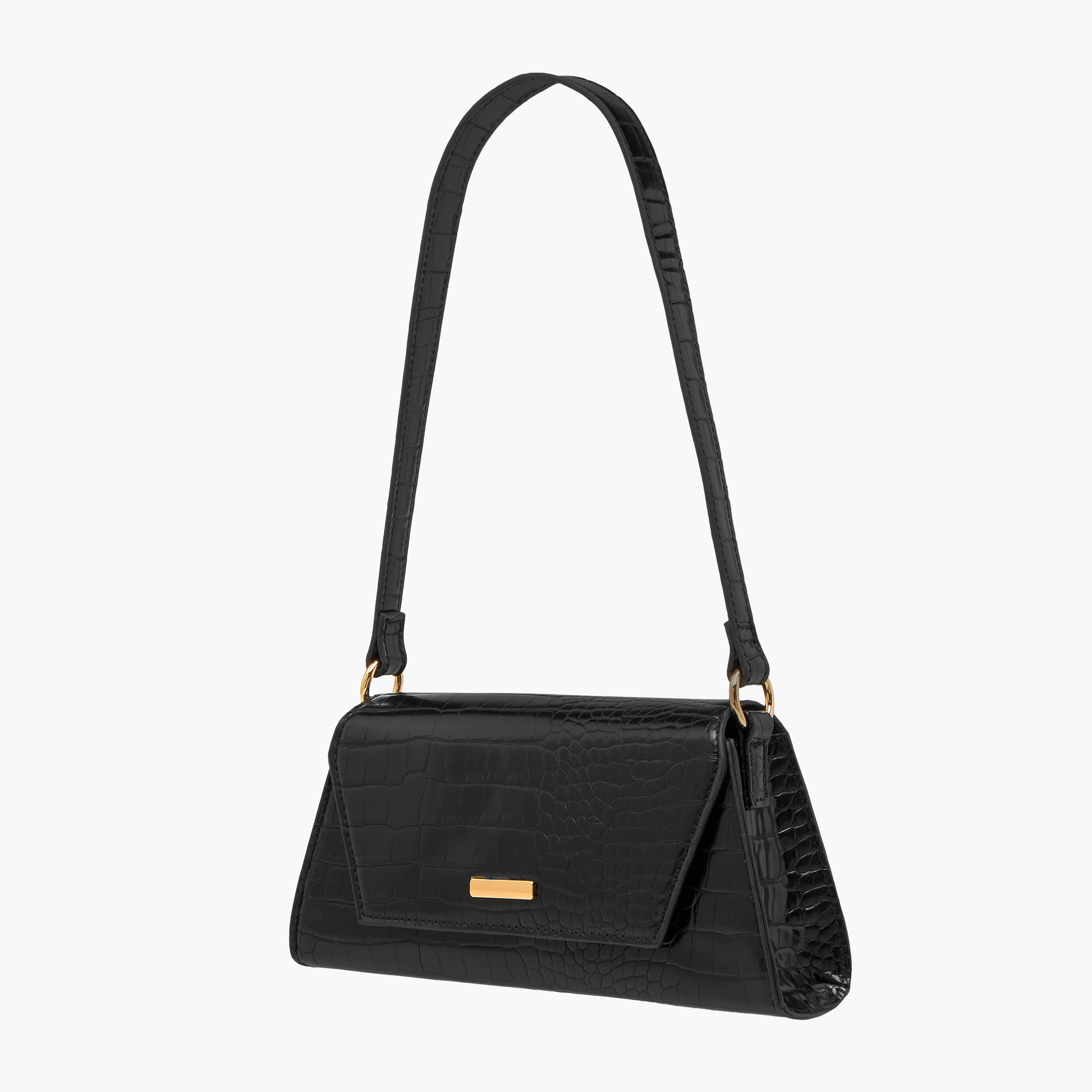 شنطة كتف بارزة الملمس بزر إغلاق-women-bagsandwallets-handbags-image-3