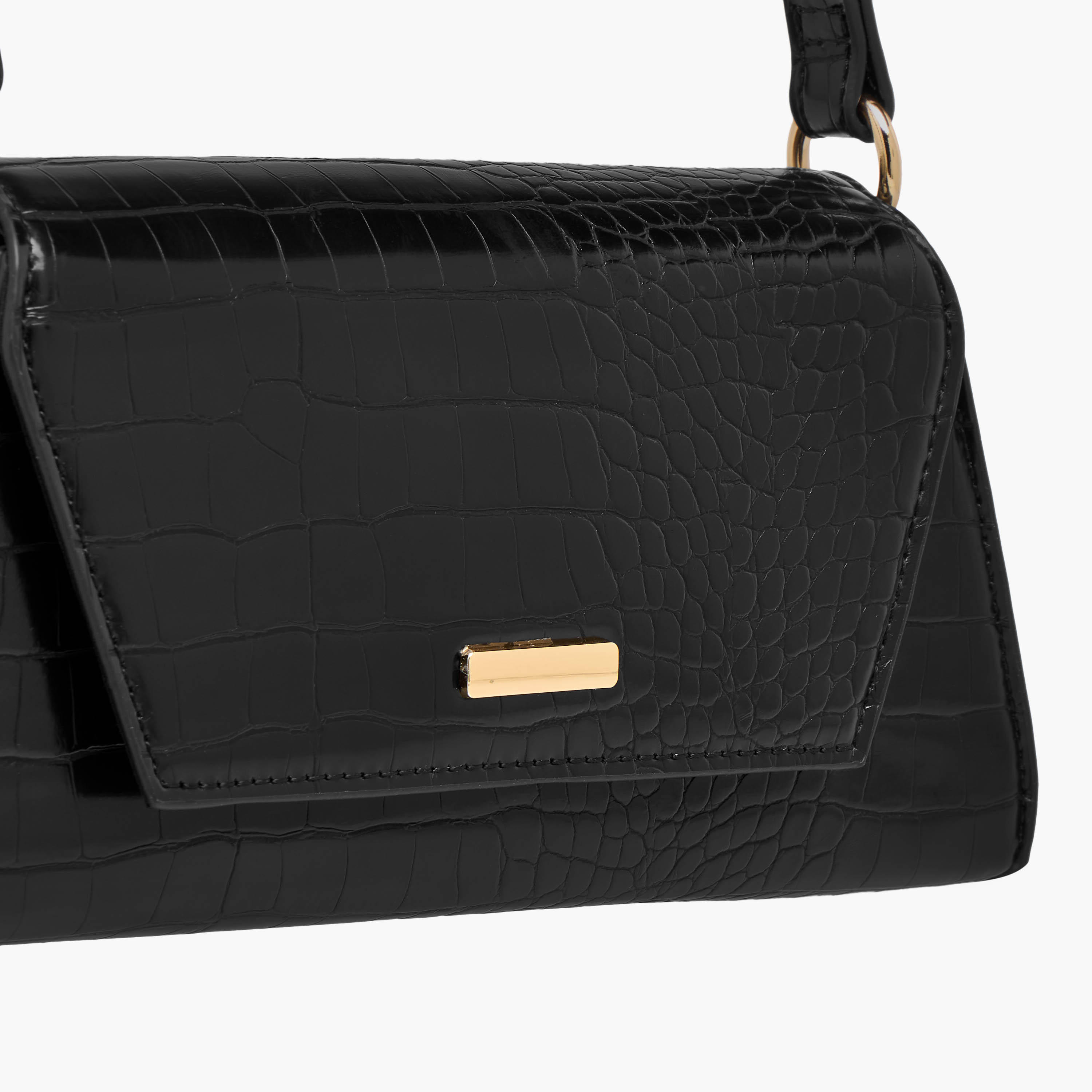 شنطة كتف بارزة الملمس بزر إغلاق-women-bagsandwallets-handbags-image-5