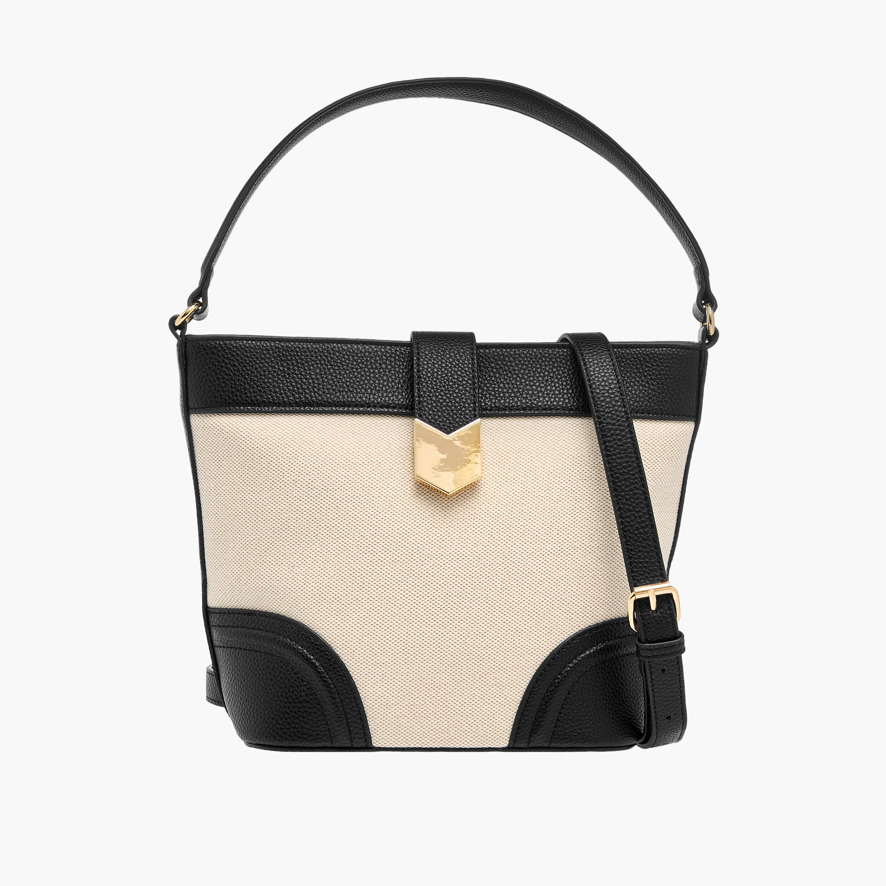 شنطة توتي بارزة الملمس بحزام قابل للفصل وسحاب إغلاق-women-bagsandwallets-handbags-image-1