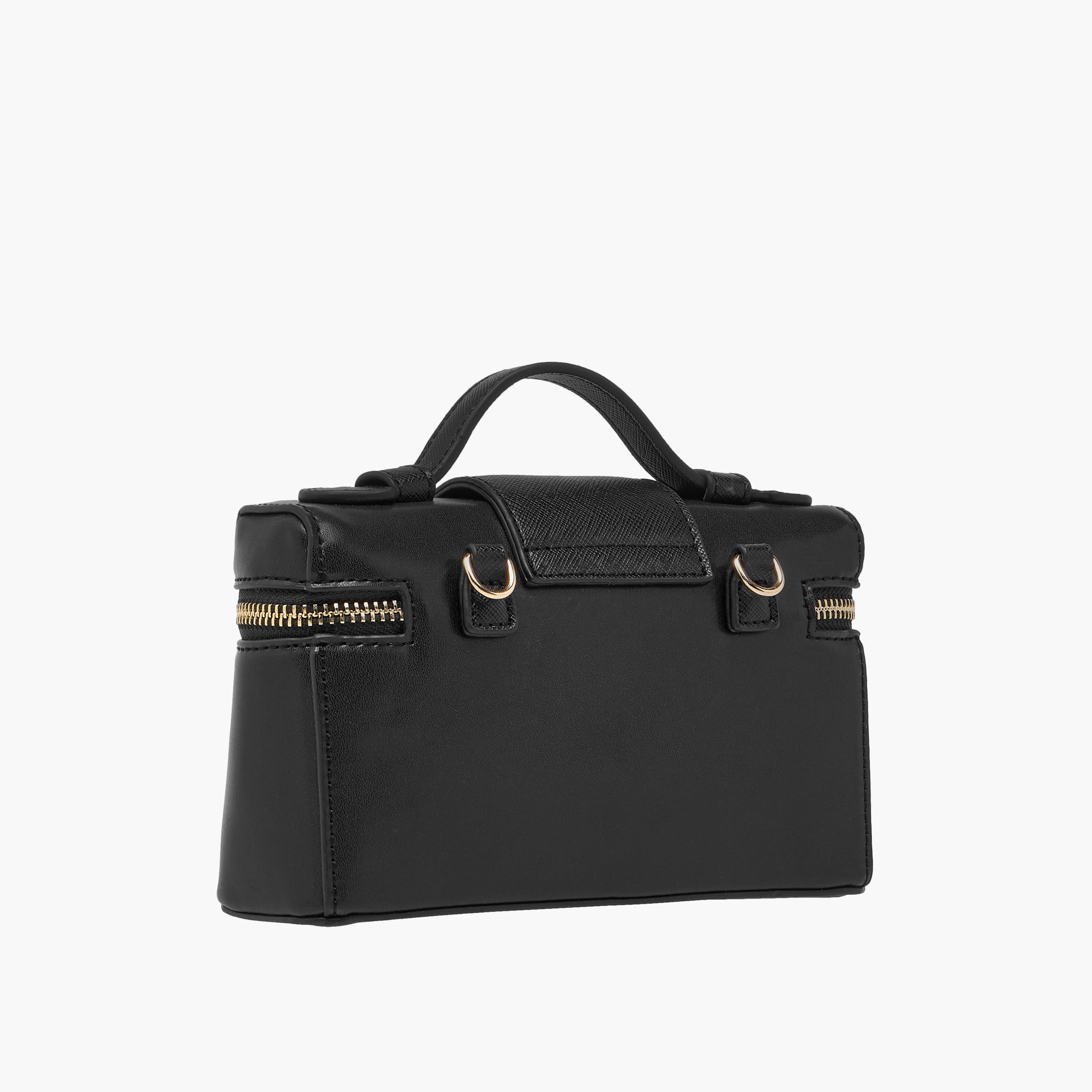 Lock Detail Mini Crossbody Bag with Grab Handle and Zip Closure-women-bagsandwallets-handbags-image-4