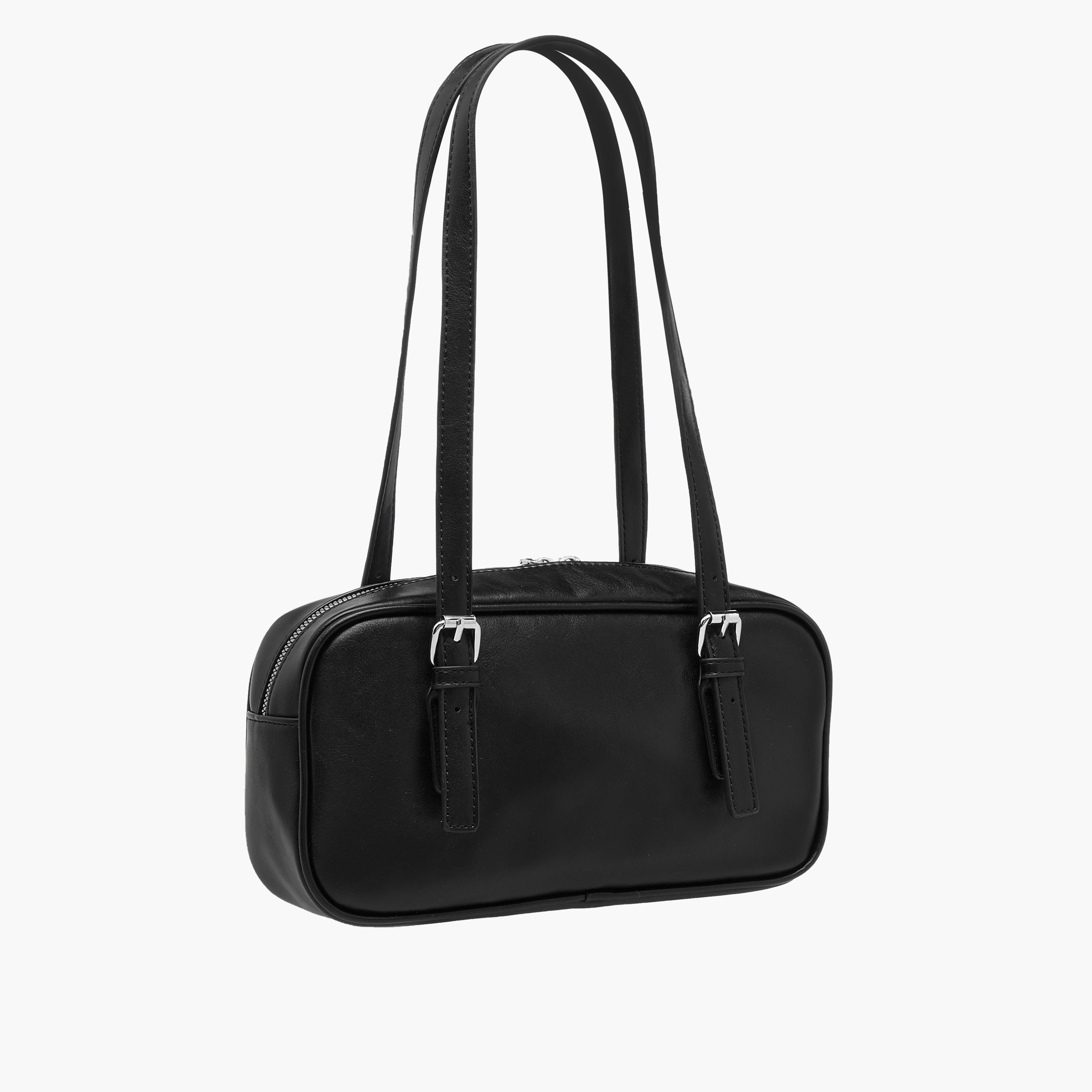 شنطة يد بارزة الملمس بسحاب إغلاق وأحزمة بمشابك-women-bagsandwallets-handbags-image-4