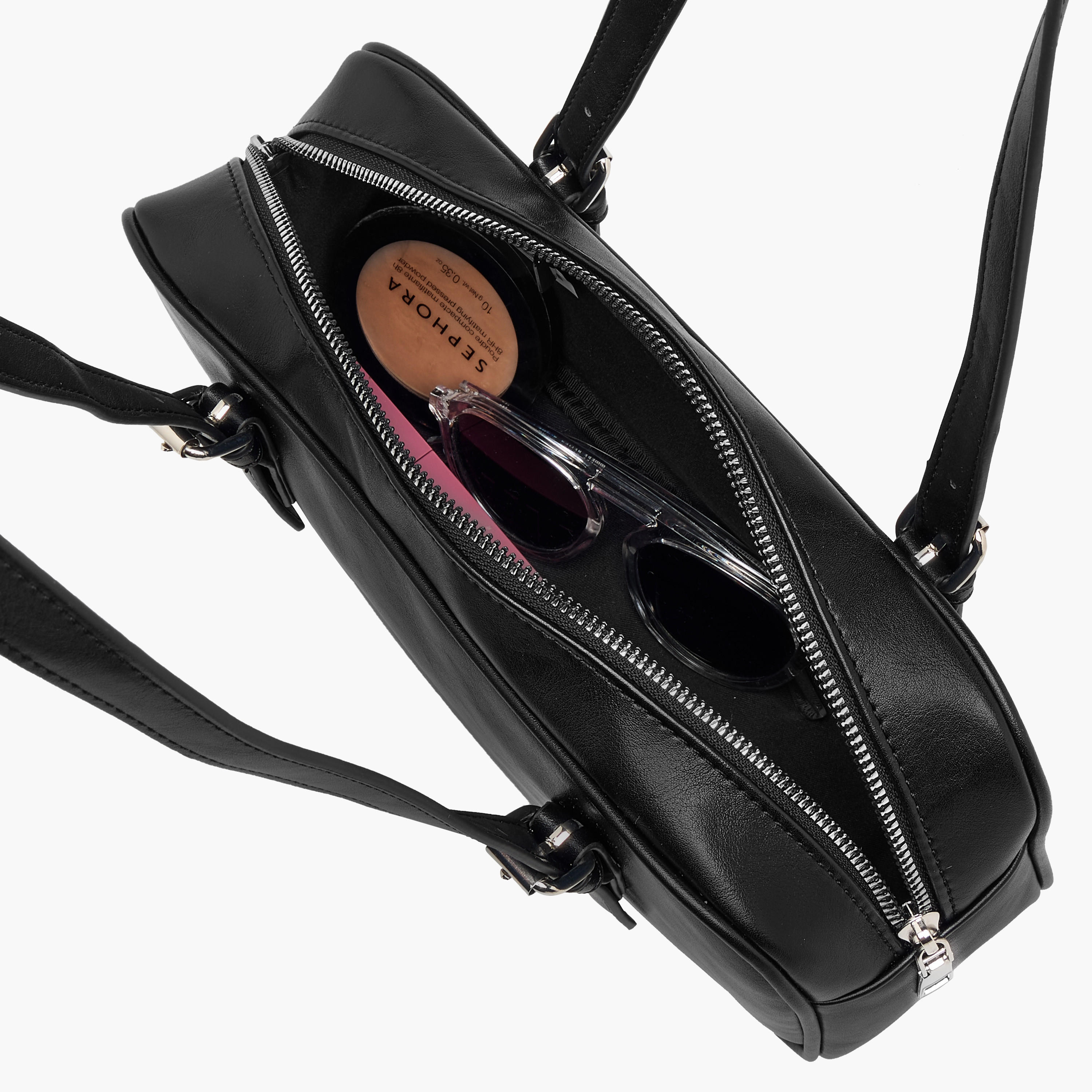 شنطة يد بارزة الملمس بسحاب إغلاق وأحزمة بمشابك-women-bagsandwallets-handbags-image-8