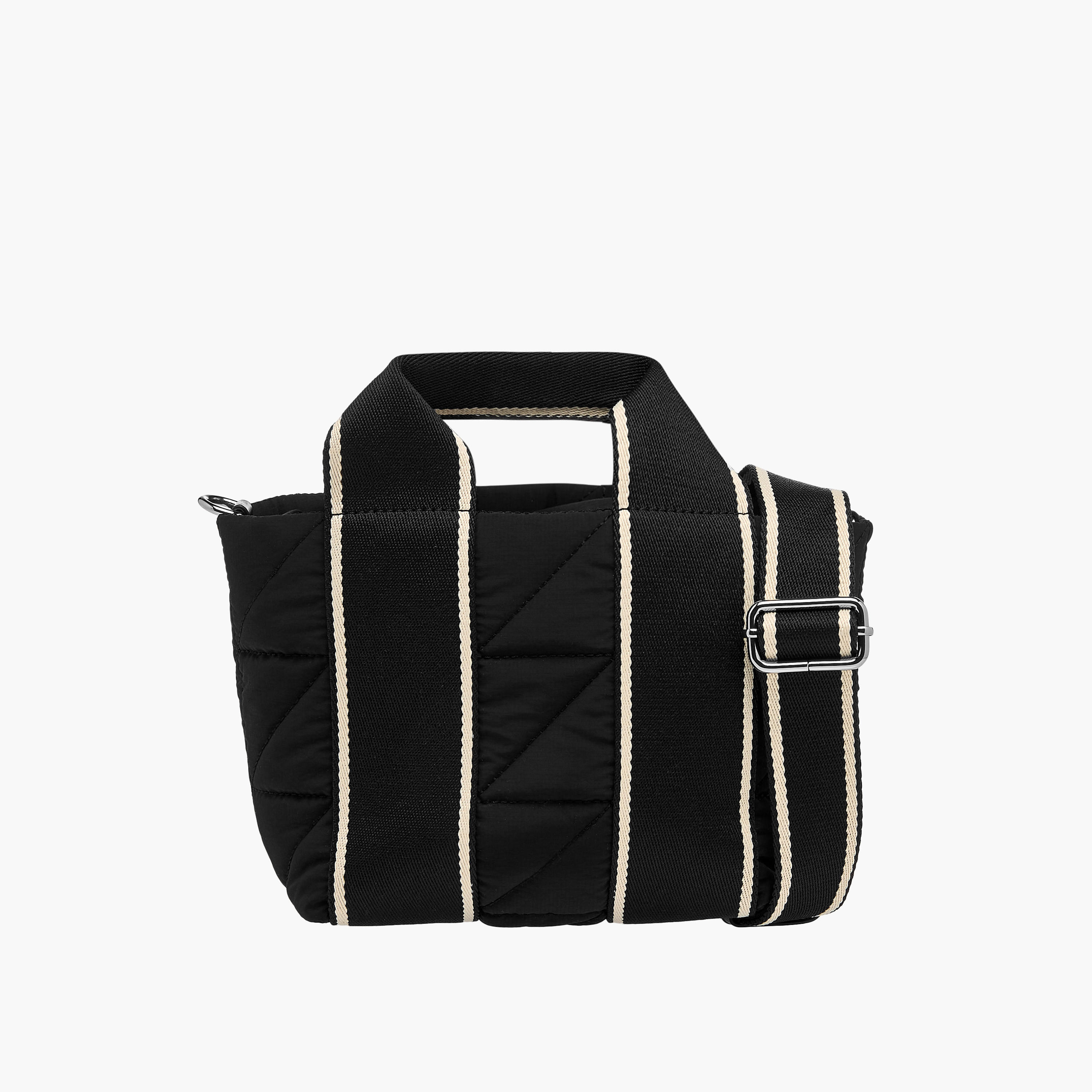 Striped Mini Quilted Tote Bag with Zip Closure-women-bagsandwallets-handbags-image-3