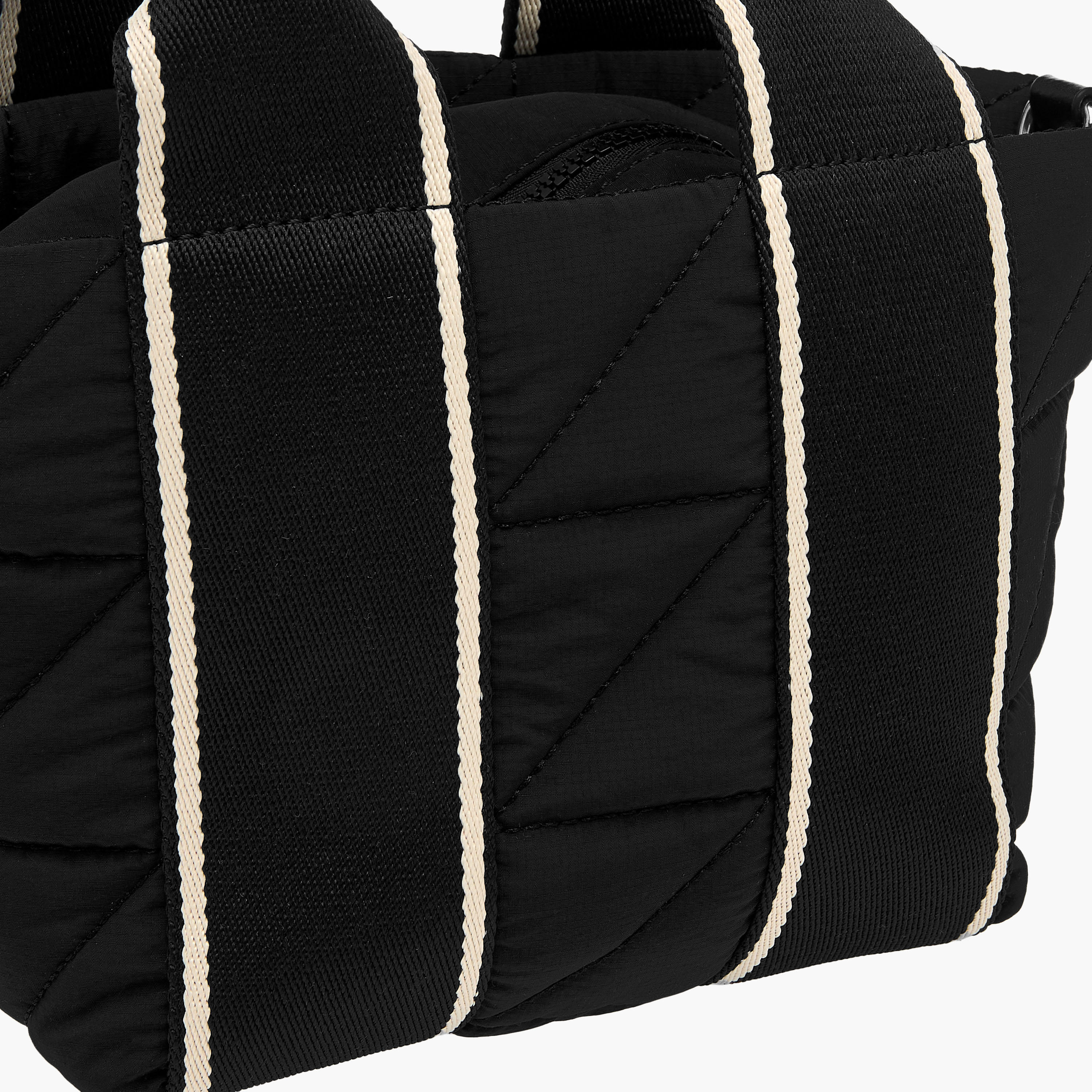 Striped Mini Quilted Tote Bag with Zip Closure-women-bagsandwallets-handbags-image-6