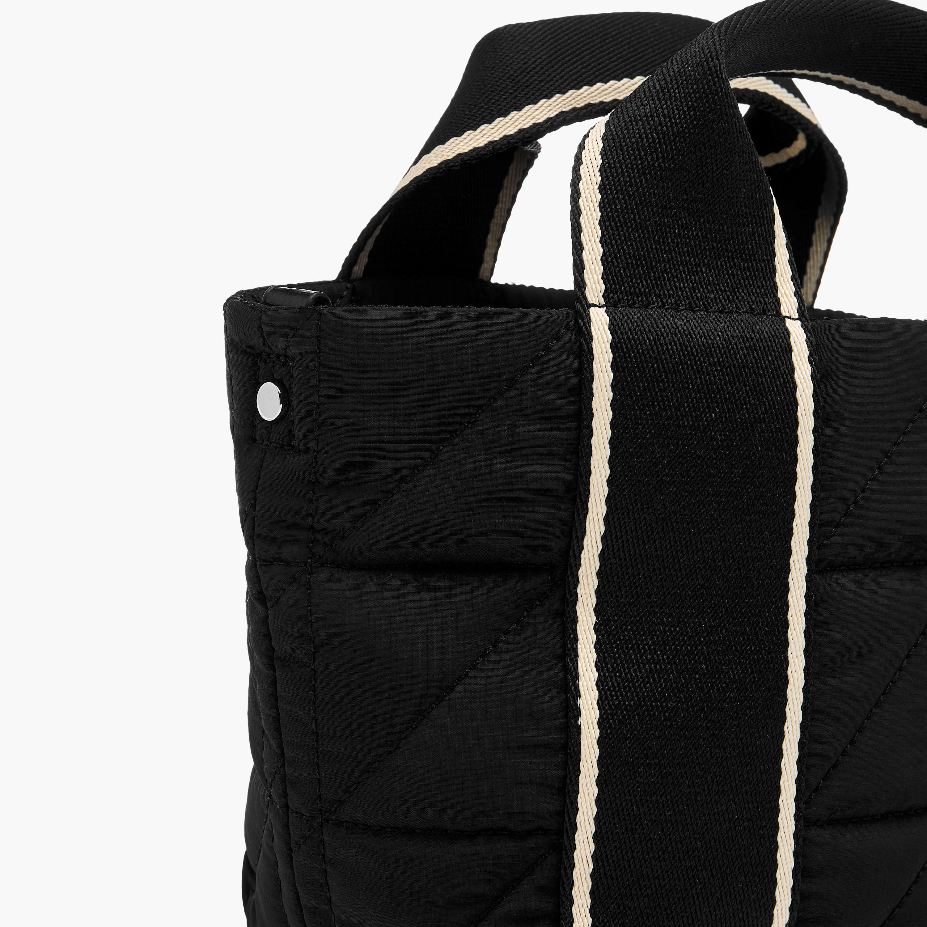 Striped Mini Quilted Tote Bag with Zip Closure-women-bagsandwallets-handbags-image-7