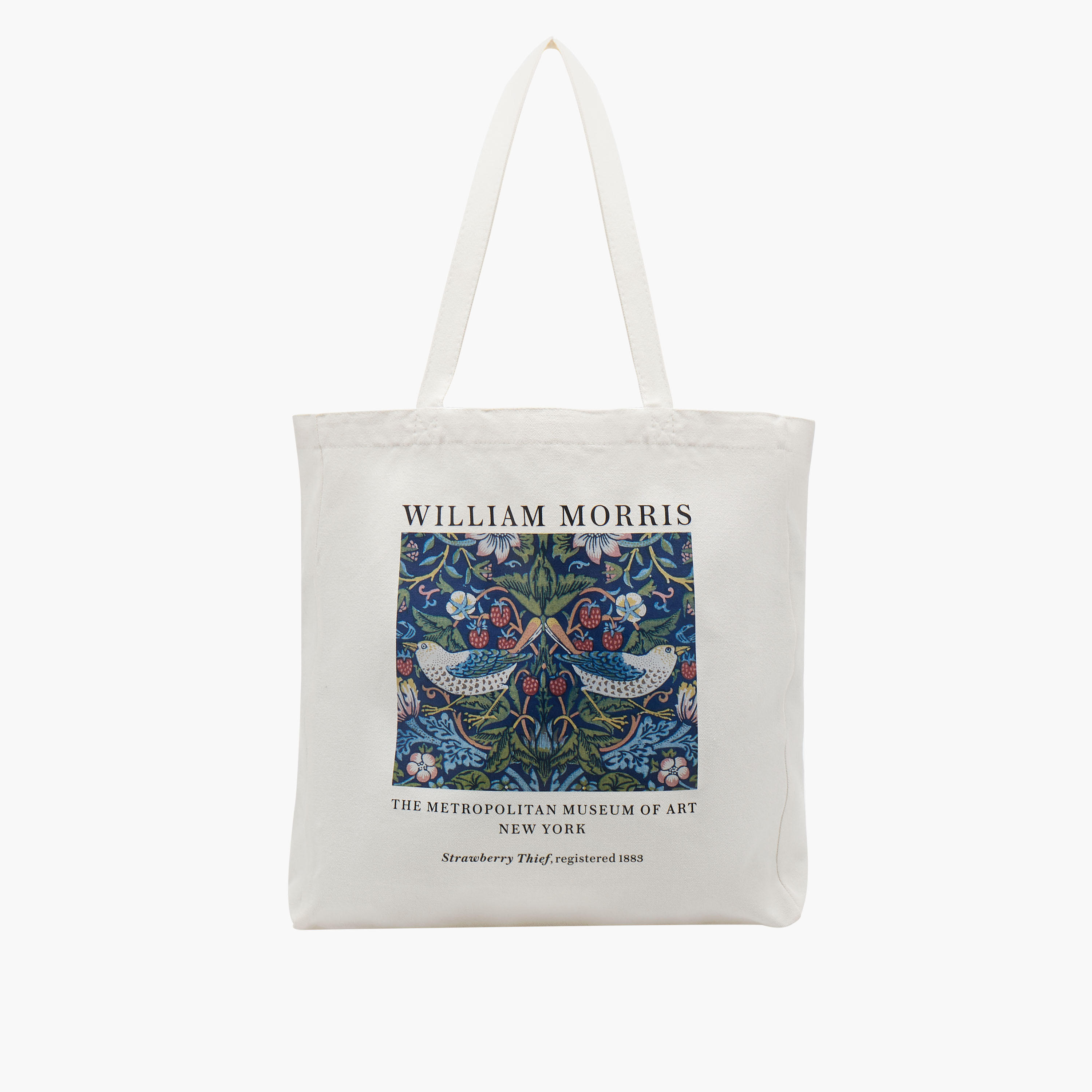 William Morris Print Shopper Bag with Double Handles-women-bagsandwallets-handbags-image-1