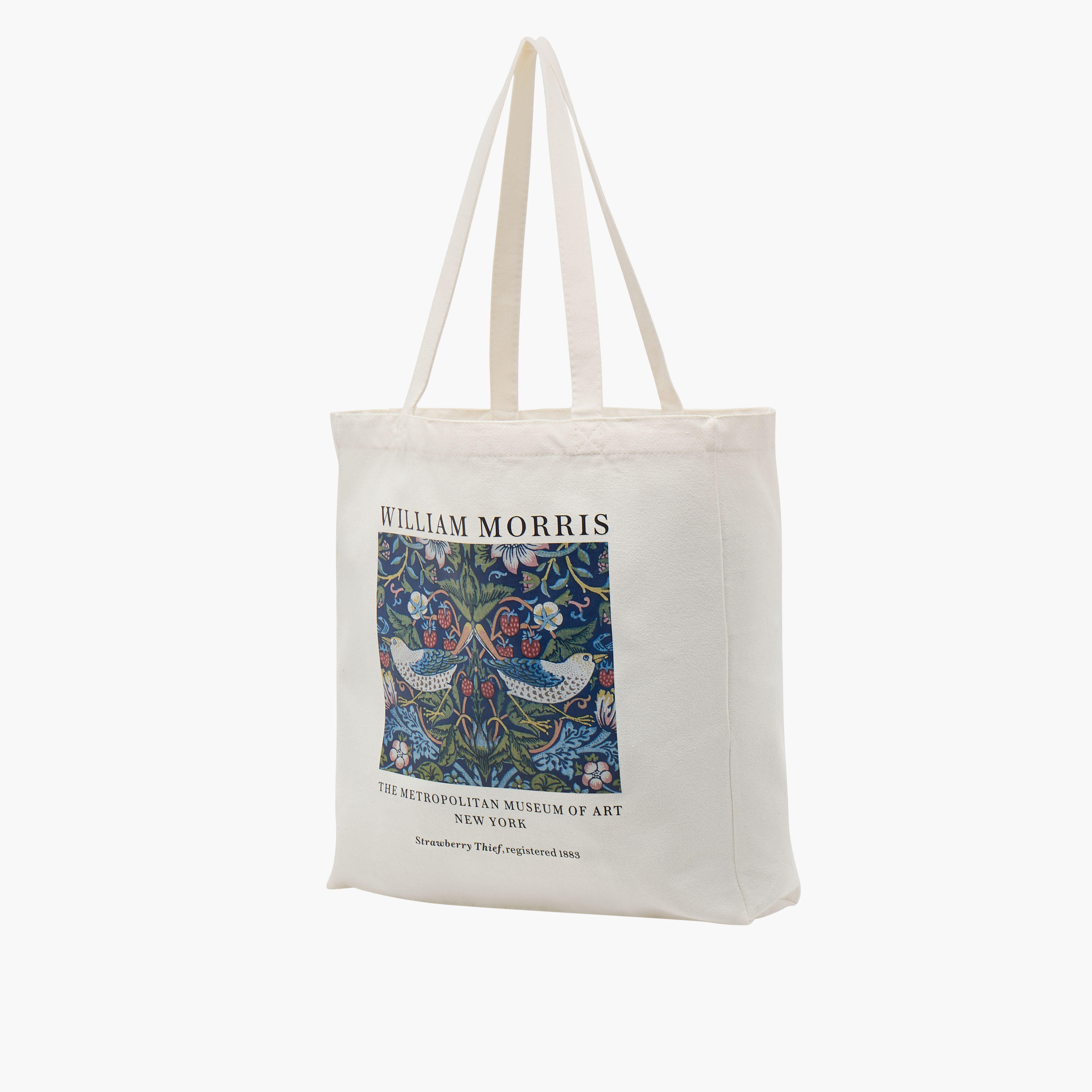 William Morris Print Shopper Bag with Double Handles-women-bagsandwallets-handbags-image-3