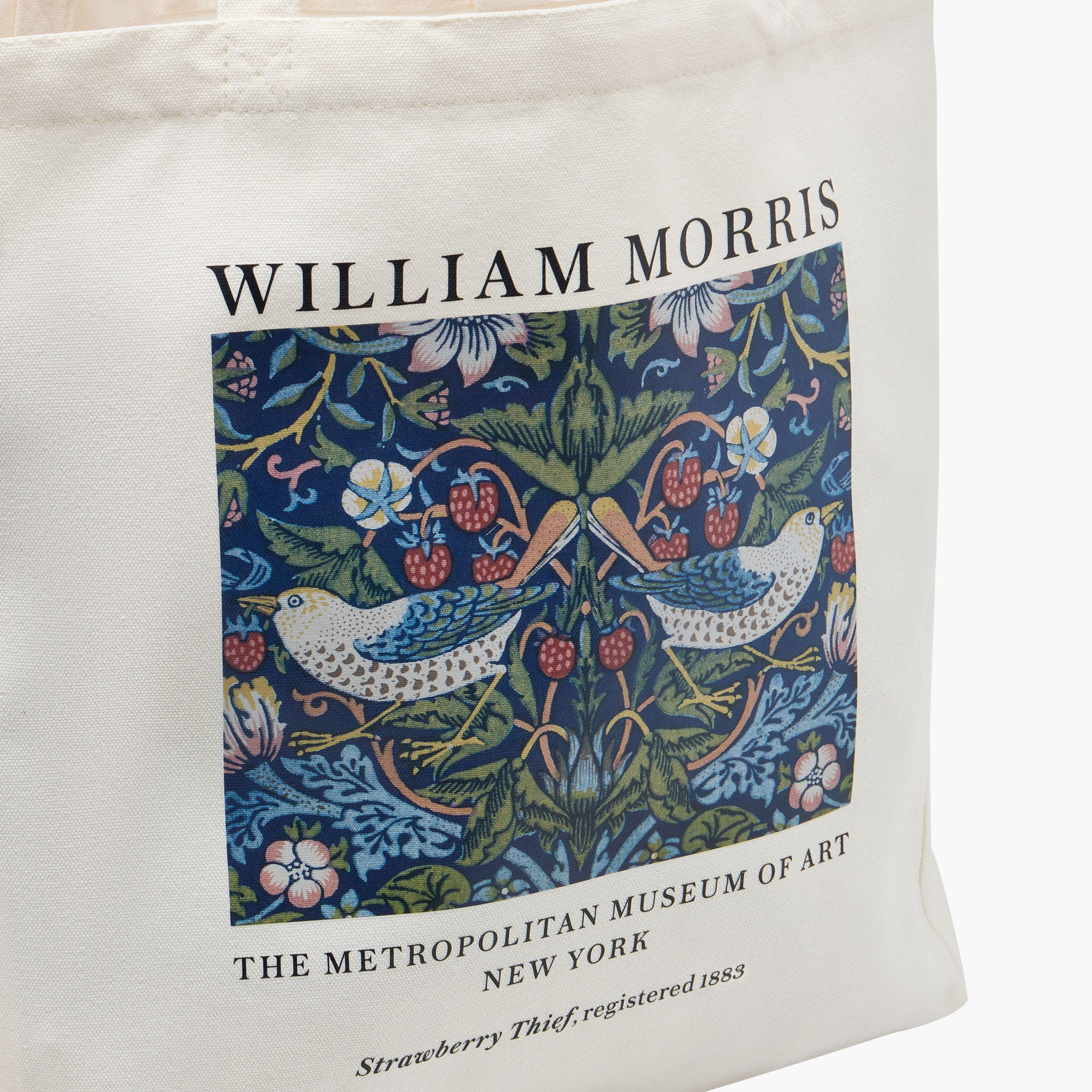 William Morris Print Shopper Bag with Double Handles-women-bagsandwallets-handbags-image-5