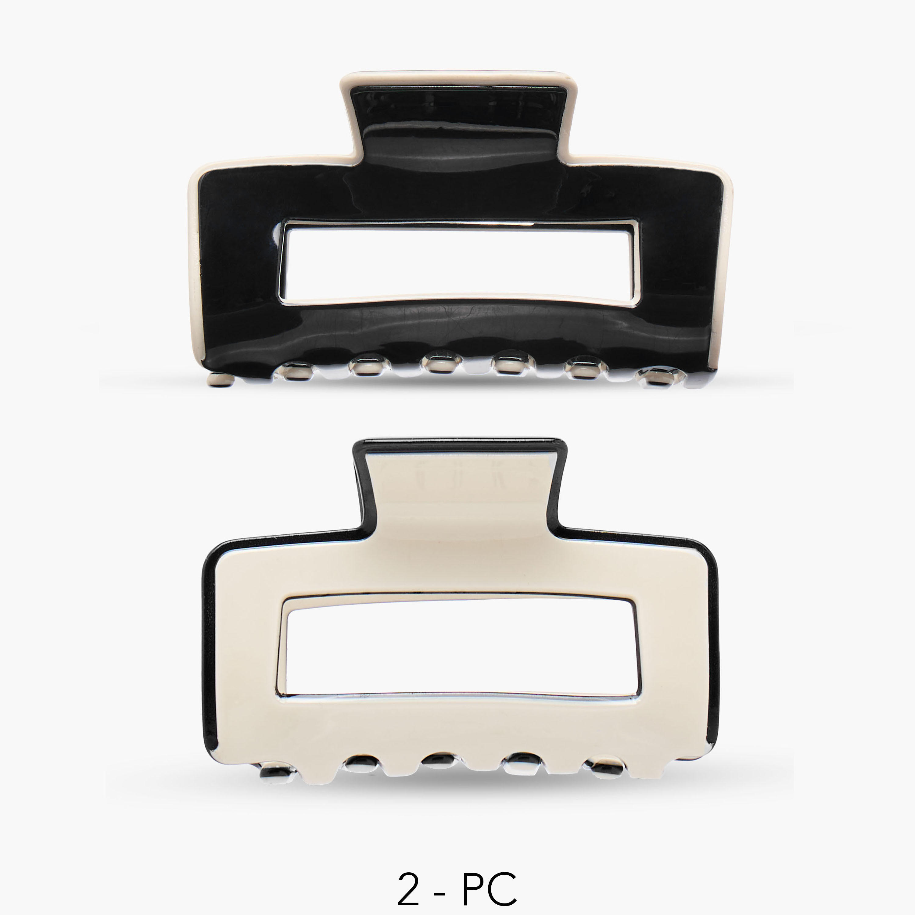 Set of 2 - Contrast Detail Hair Clamp-women-hairaccessories-clamps-image-1