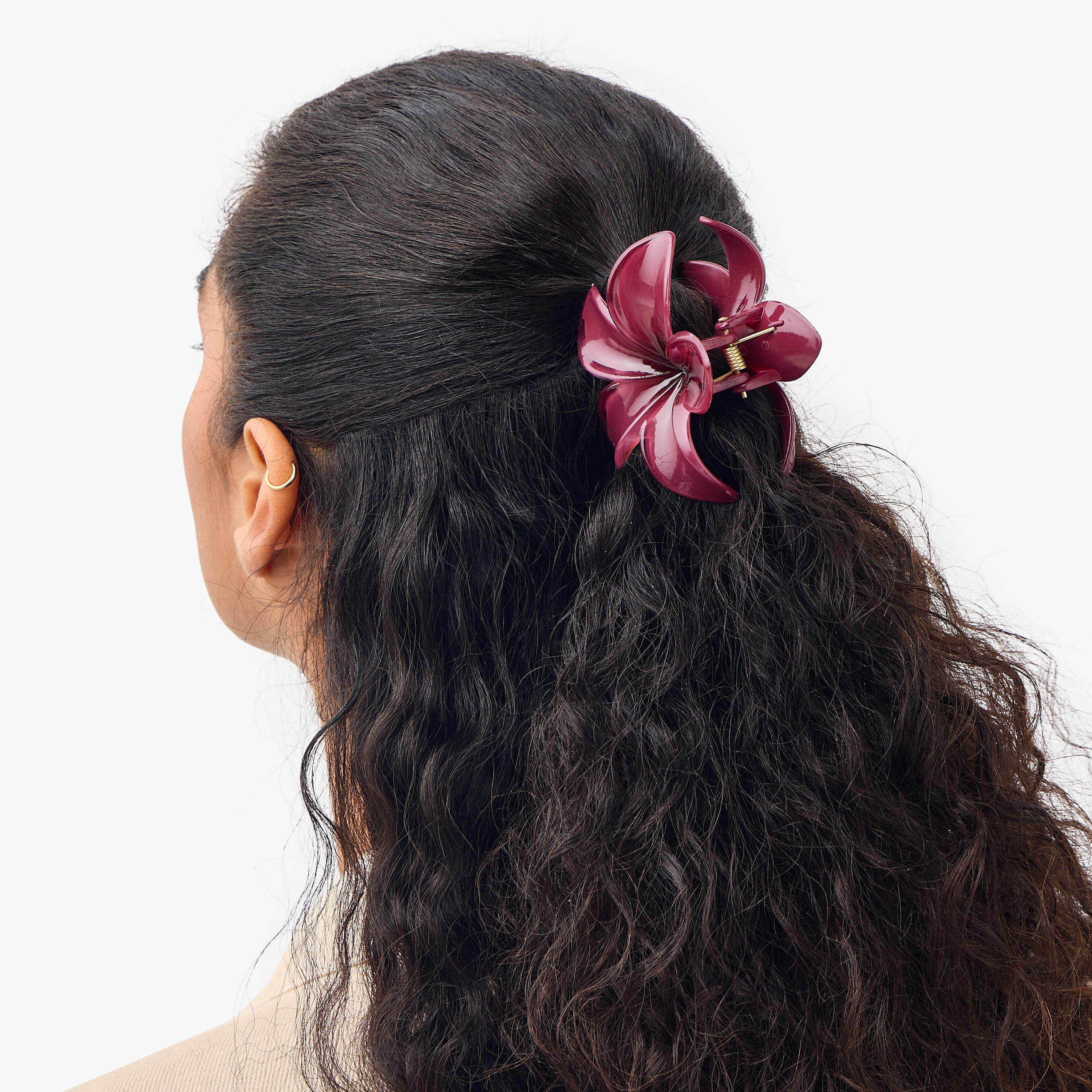 مشابك شعر بتصميم زهري - طقم من 5 قطع-women-hairaccessories-clamps-image-2