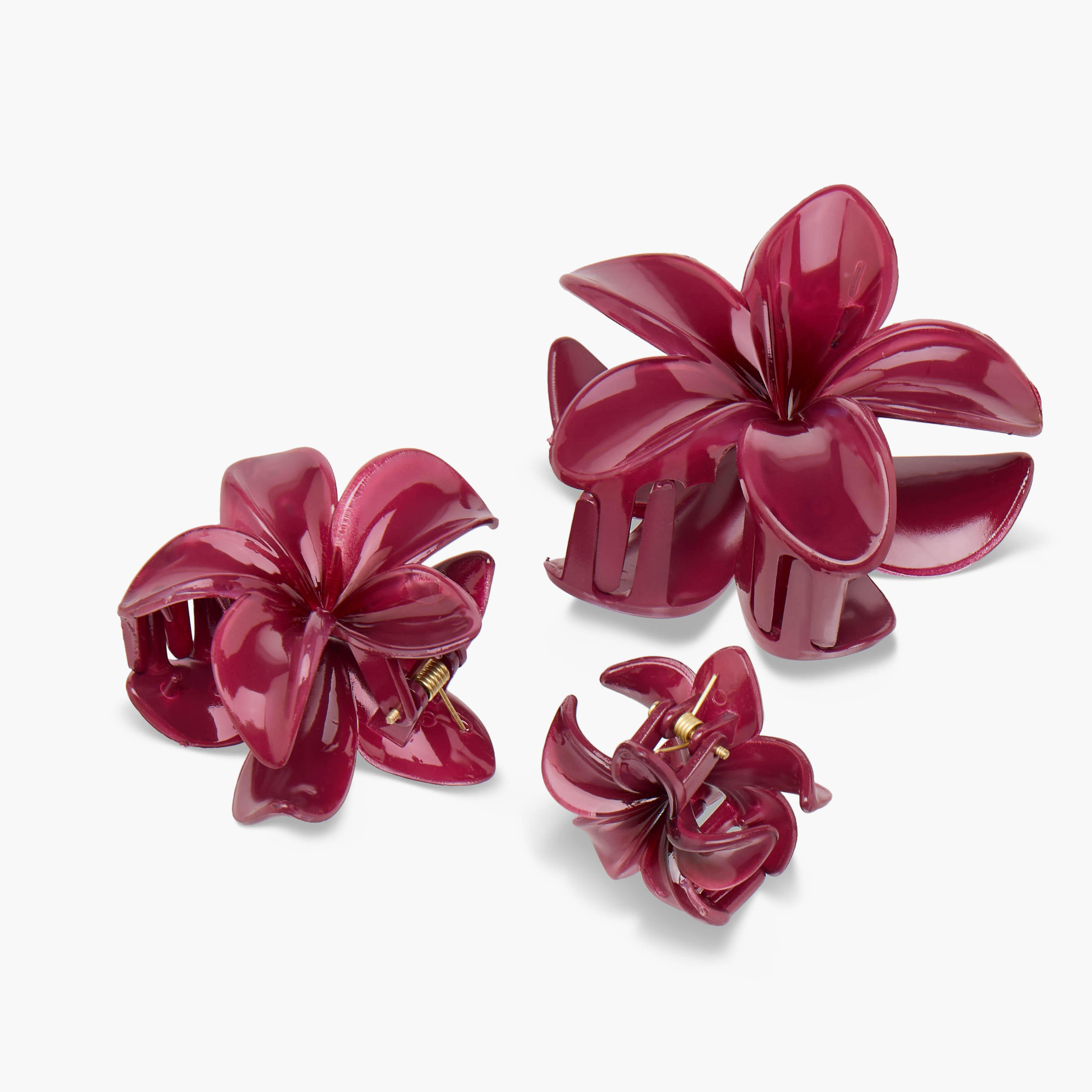 مشابك شعر بتصميم زهري - طقم من 5 قطع-women-hairaccessories-clamps-image-7