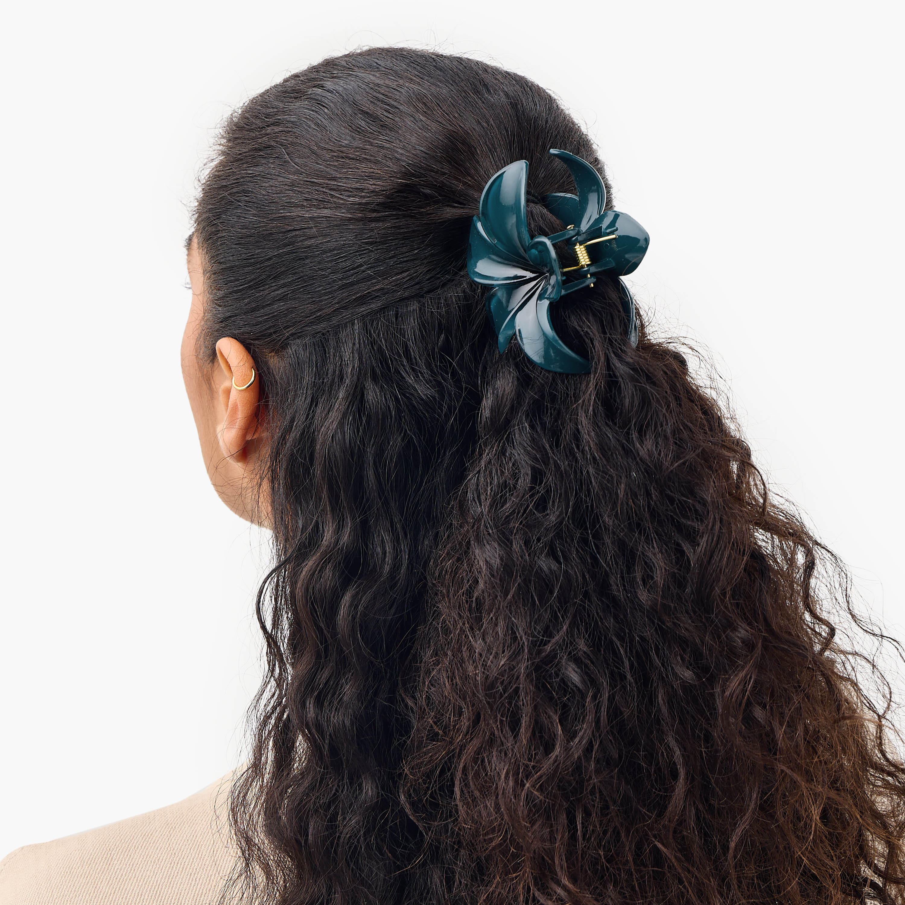 Set of 5 - Floral Shaped Hair Clamp-women-hairaccessories-clamps-image-3