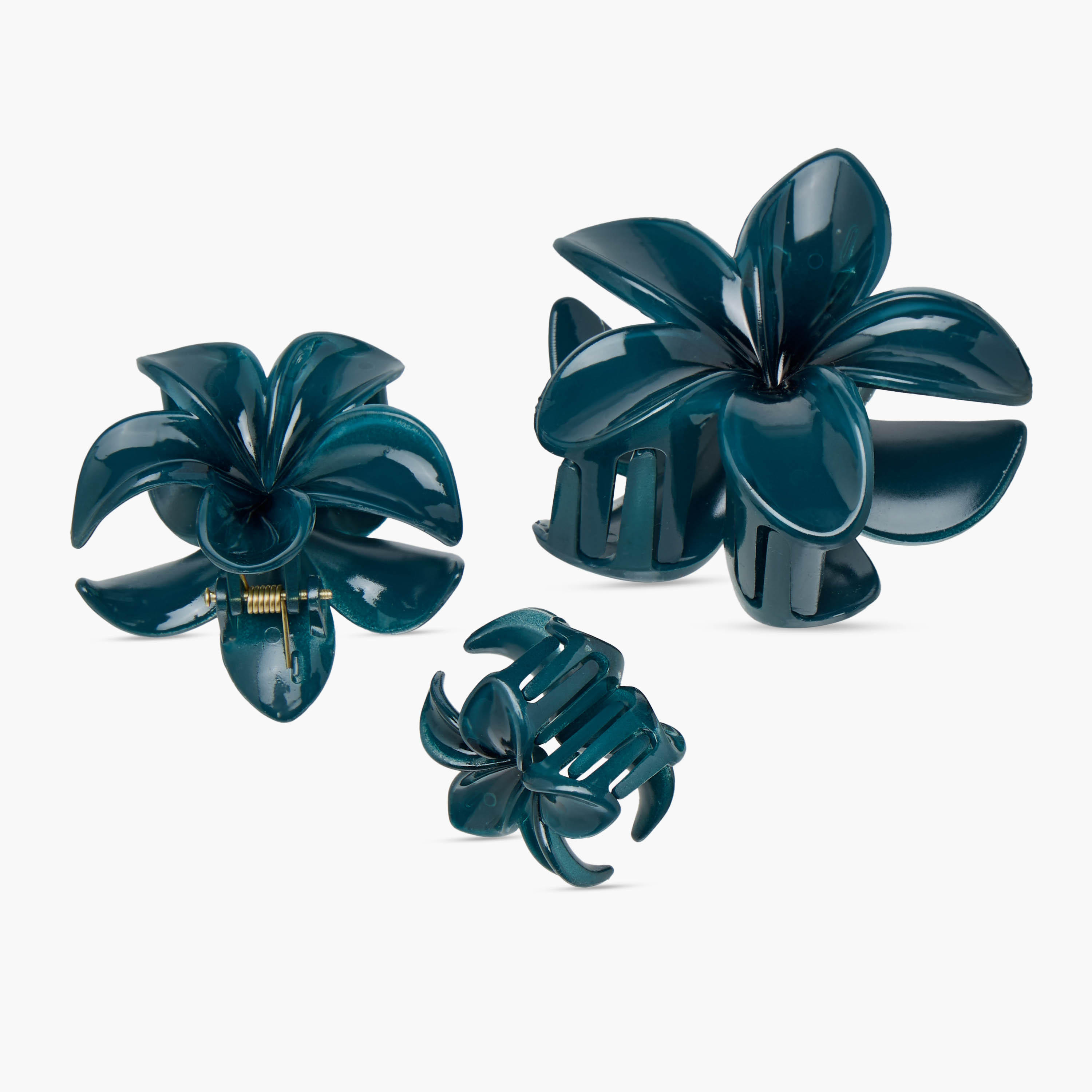 Set of 5 - Floral Shaped Hair Clamp-women-hairaccessories-clamps-image-9