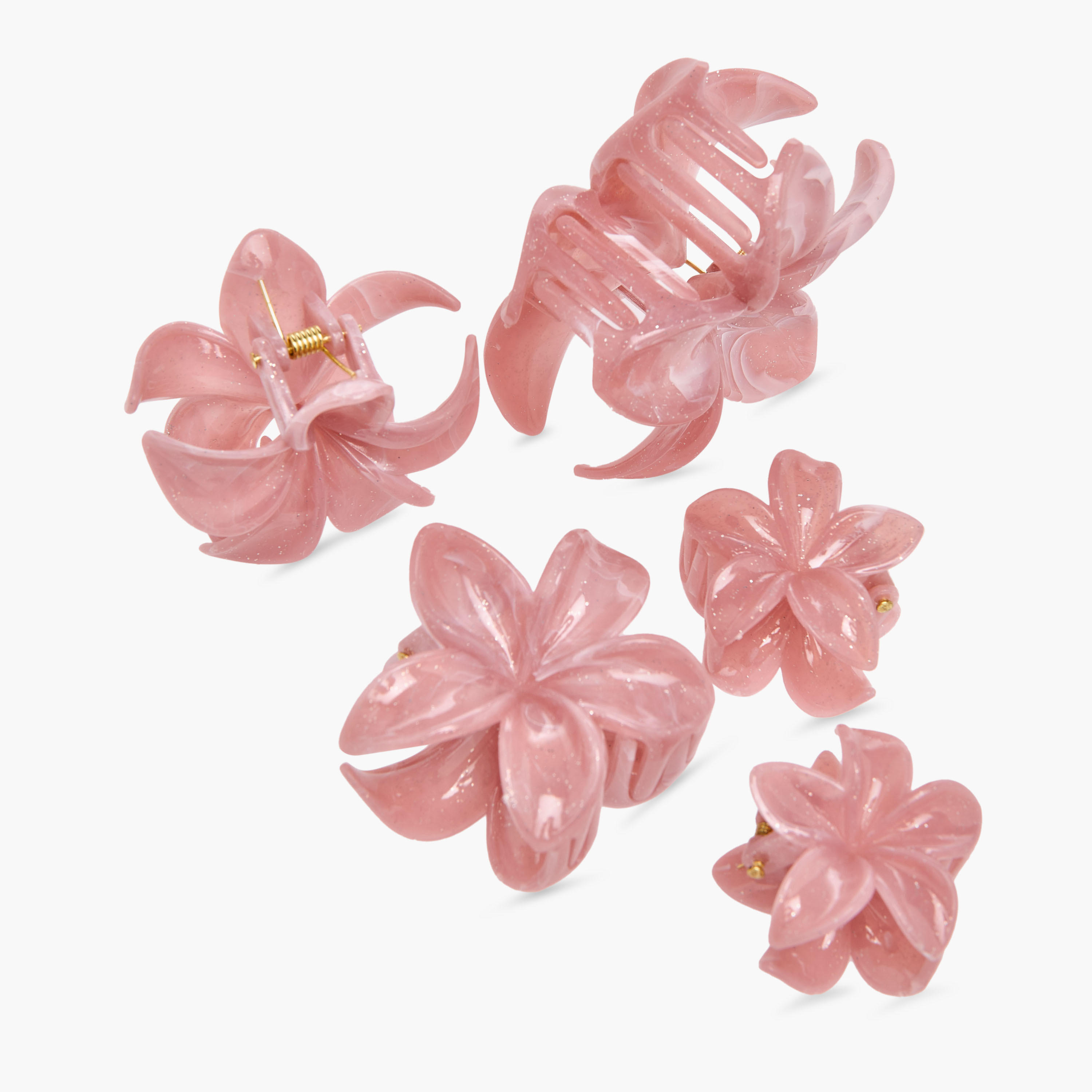 مشابك شعر بتصميم زهري - طقم من 5 قطع-women-hairaccessories-clamps-image-10