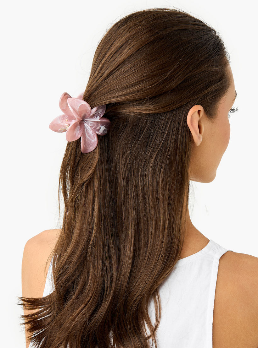 مشابك شعر بتصميم زهري - طقم من 5 قطع-women-hairaccessories-clamps-image-3