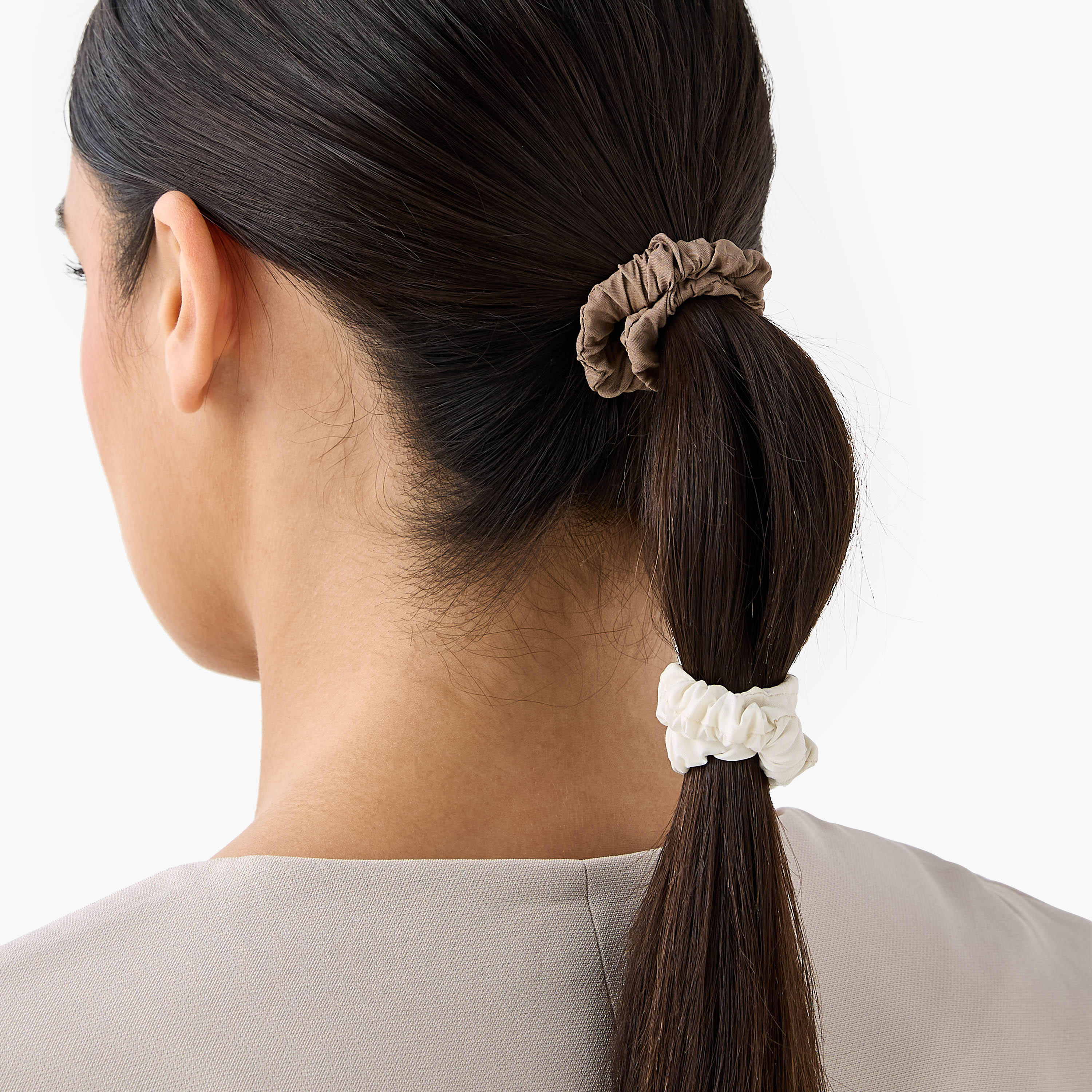 Set of 6 - Adot Scrunchie Neutral-women-hairaccessories-scrunchies-image-2