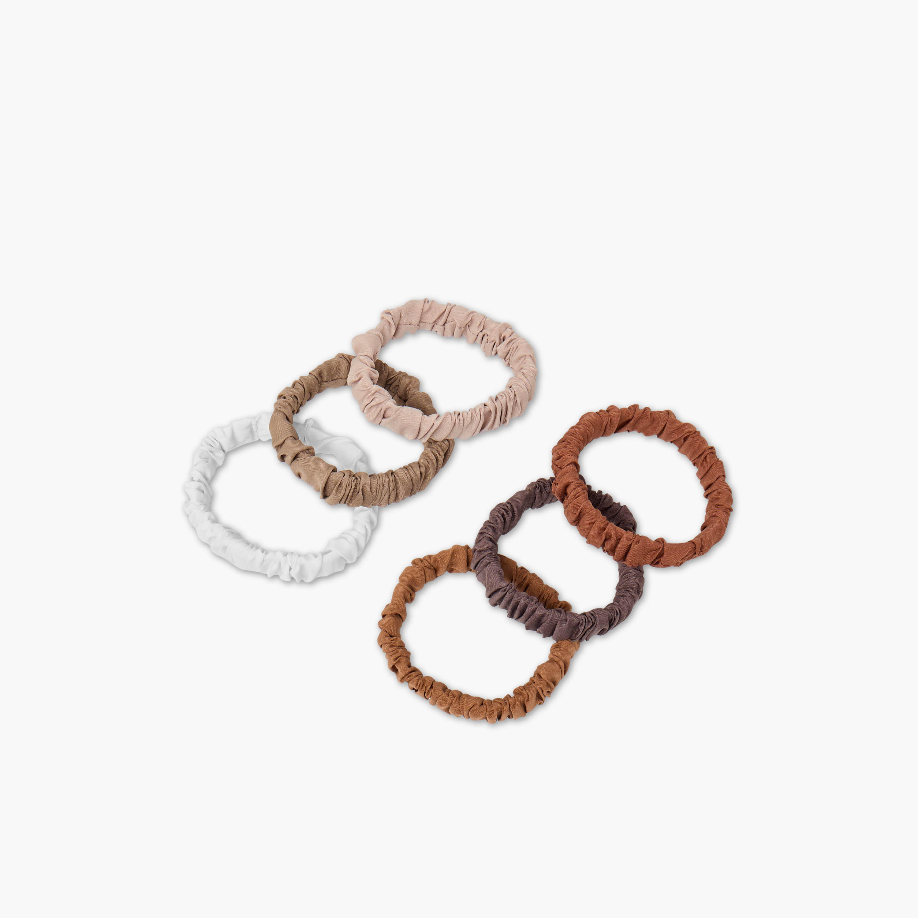 Set of 6 - Adot Scrunchie Neutral-women-hairaccessories-scrunchies-image-3