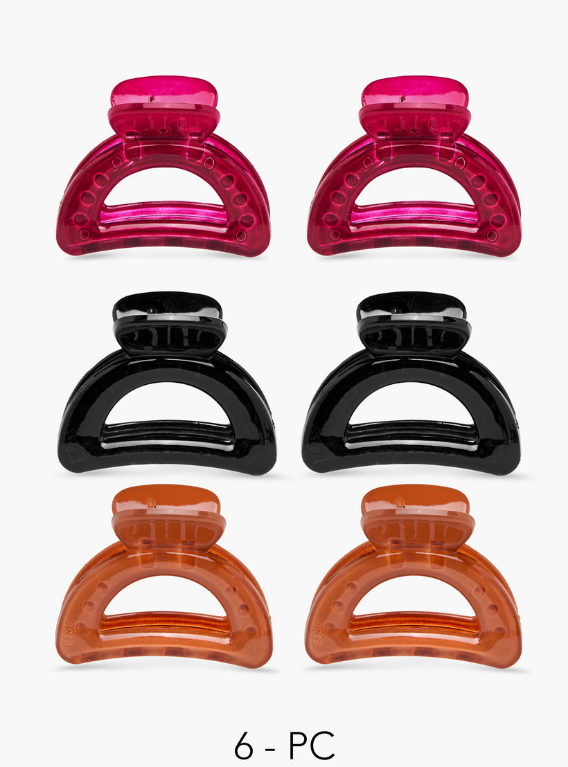 Set of 6 - Cutout Hair Clamp-women-hairaccessories-clamps-image-1