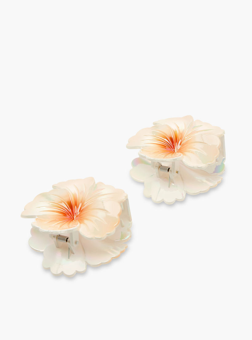 Set of 2 - Tropical Flower Hair Clamp-women-hairaccessories-clamps-image-4