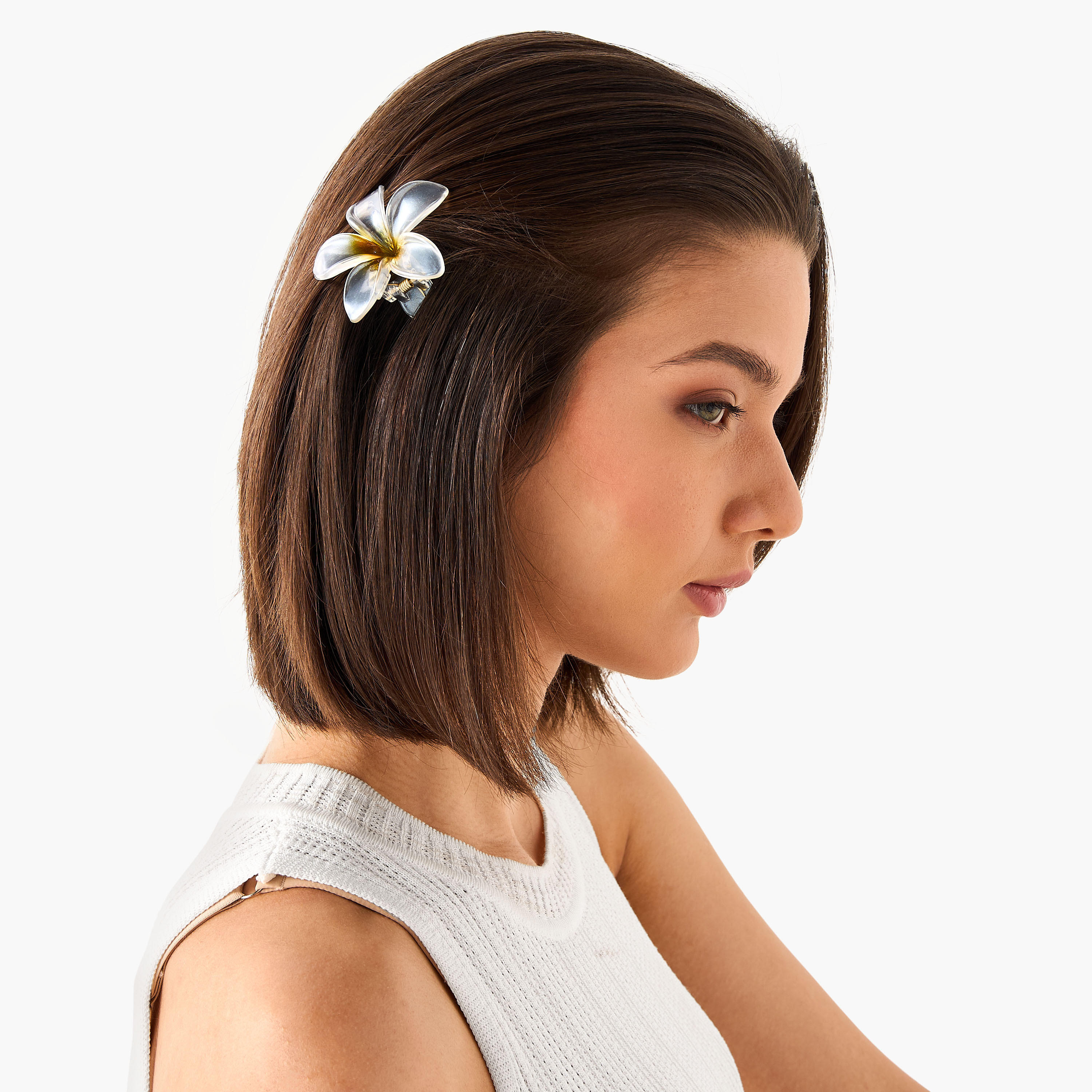 مشبك شعر بتصميم زهرة - طقم 4 قطع-women-hairaccessories-clamps-image-6
