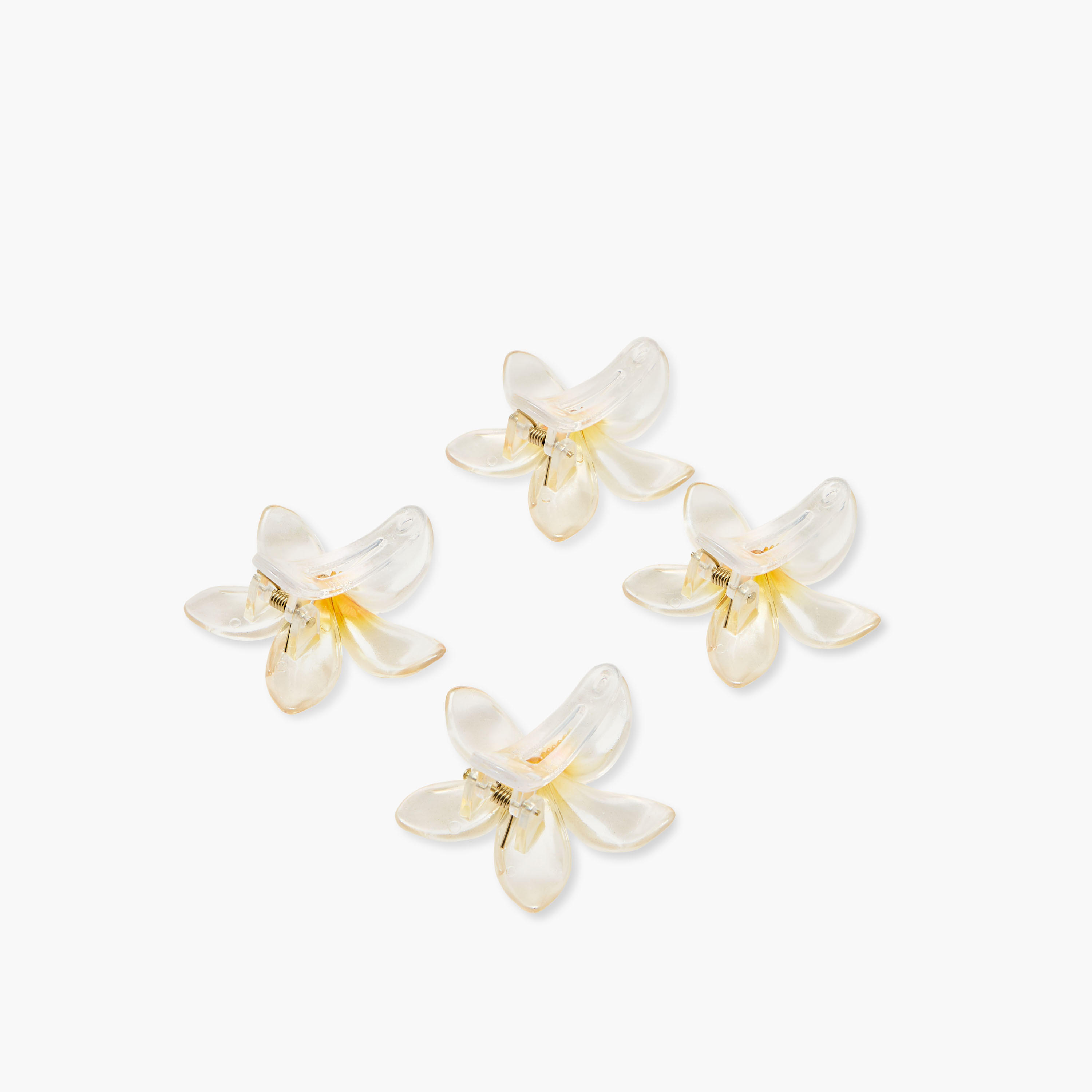 مشبك شعر بتصميم زهرة - طقم 4 قطع-women-hairaccessories-clamps-image-7