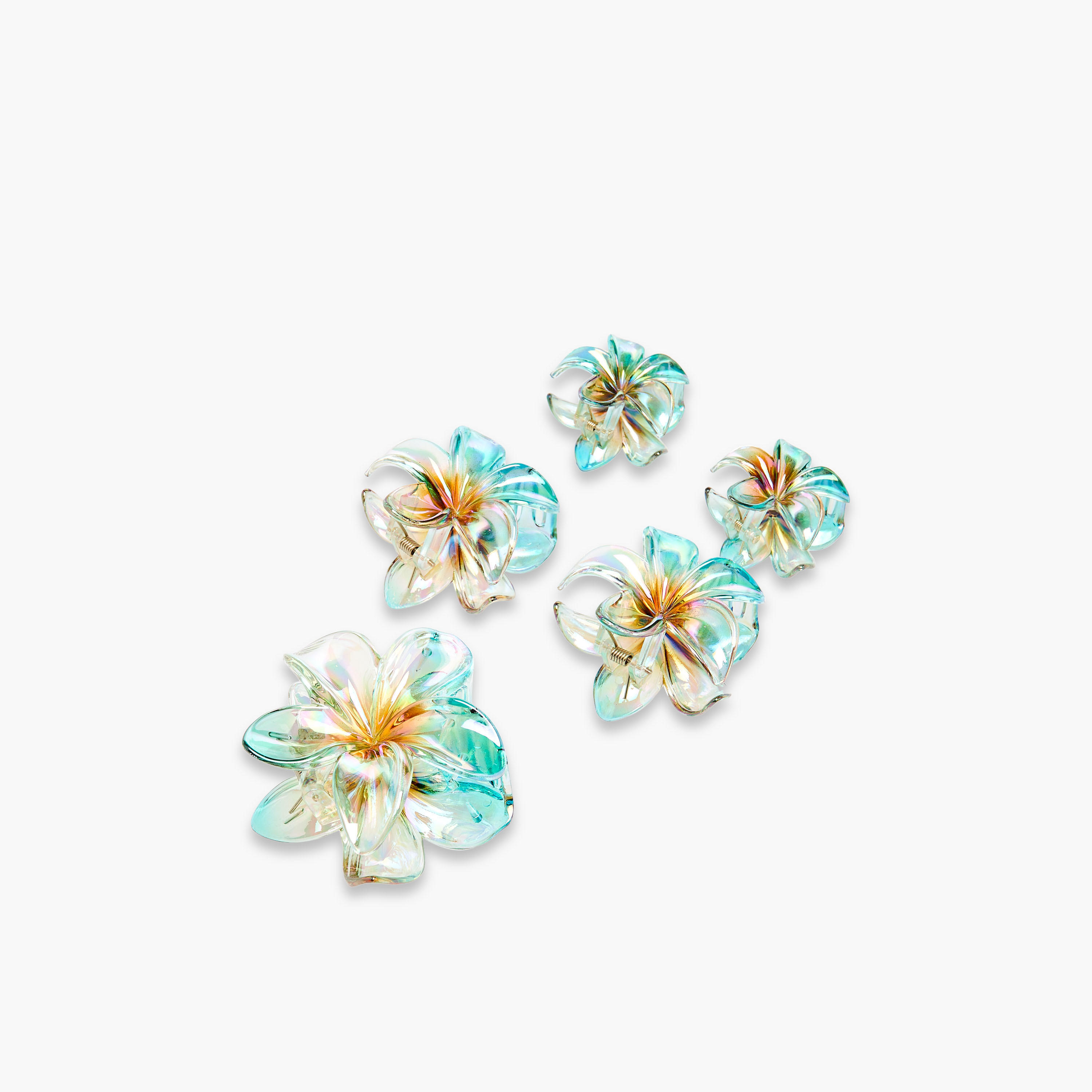 Set of 5 - Flower Hair Clamp-women-hairaccessories-clamps-image-8