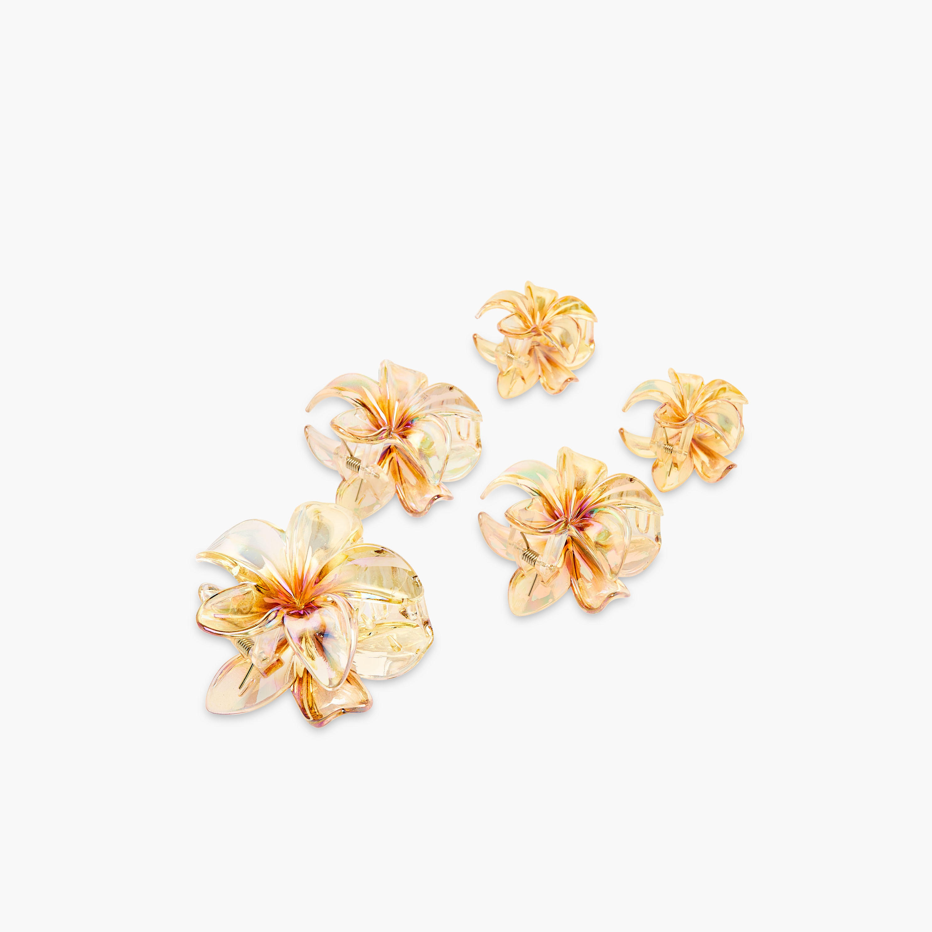 مشبك شعر على شكل زهرة - طقم 5 قطع-women-hairaccessories-clamps-image-6