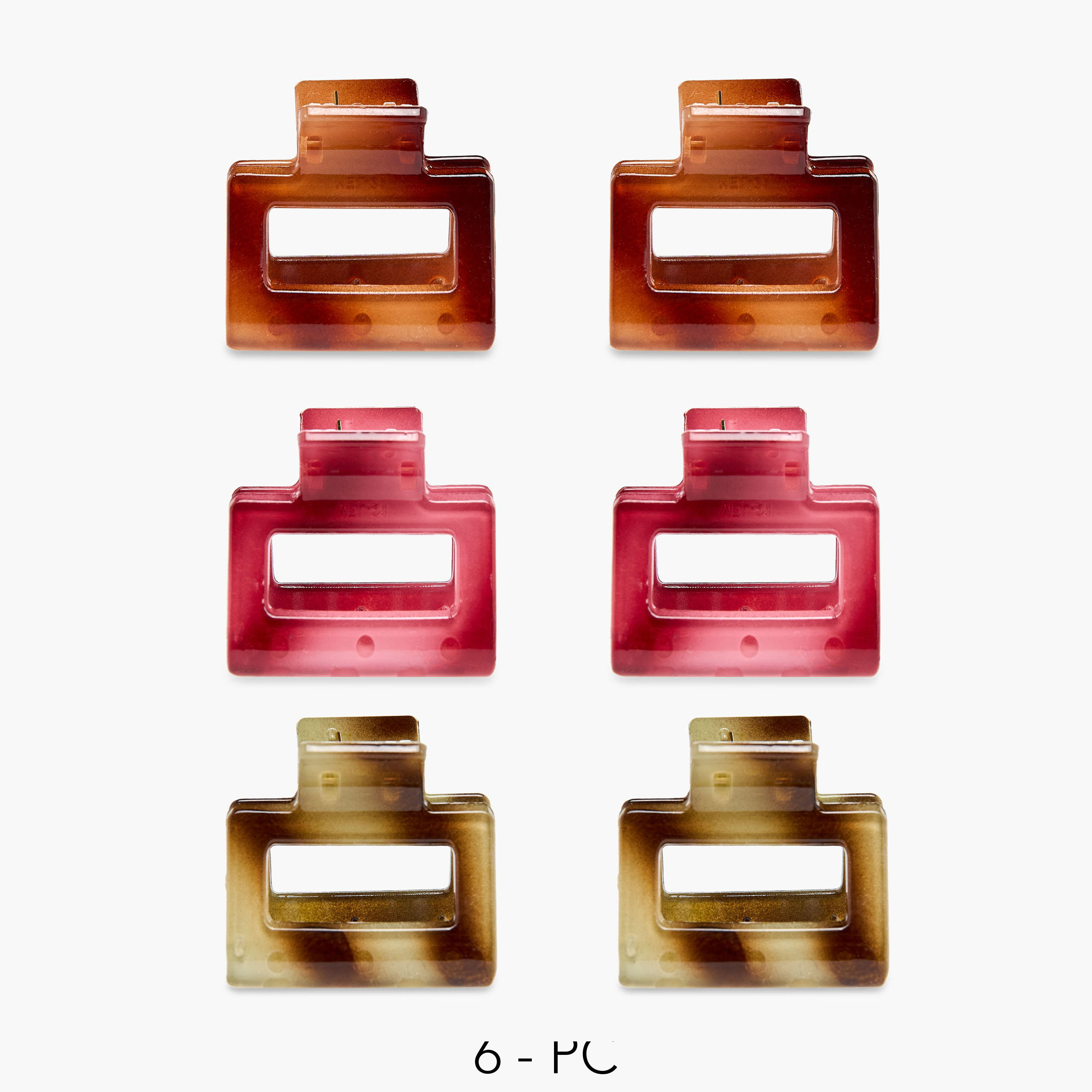 Set of 6 - Assorted Hair Clamp-women-hairaccessories-clamps-image-1