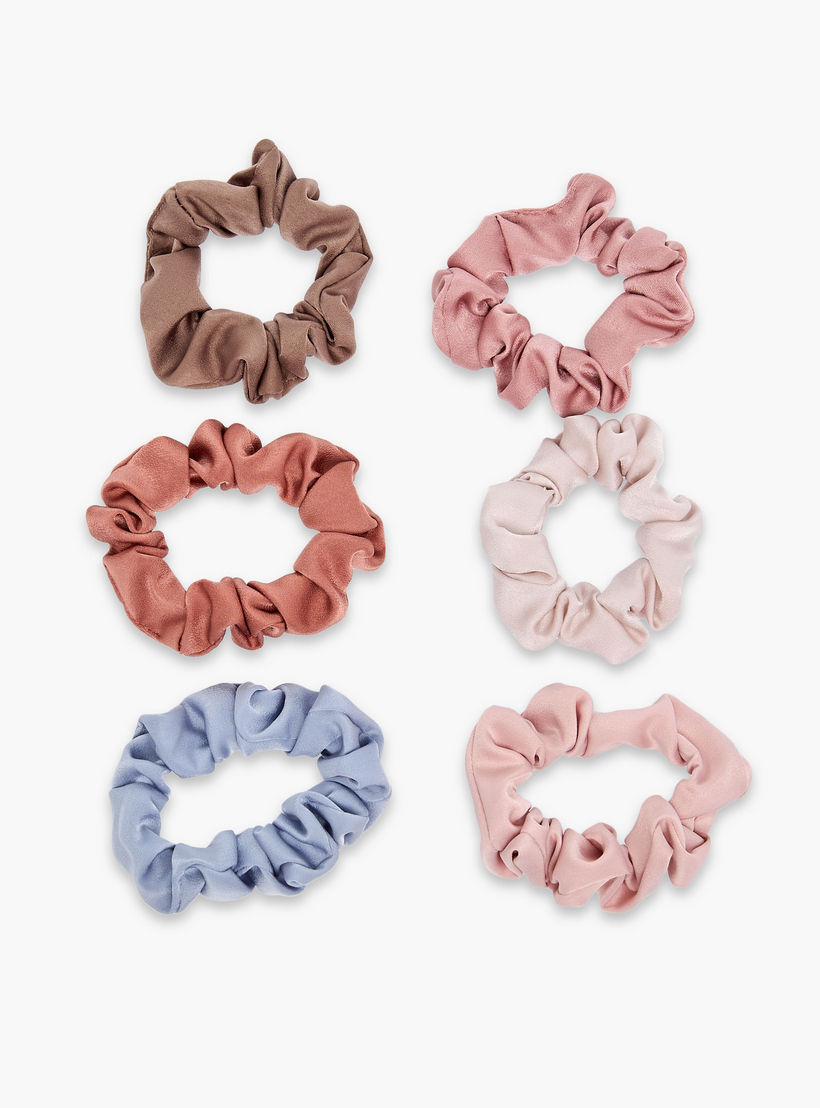 طقم ربطات سكرانشي 6 قطع متنوعة-women-hairaccessories-scrunchies-image-3