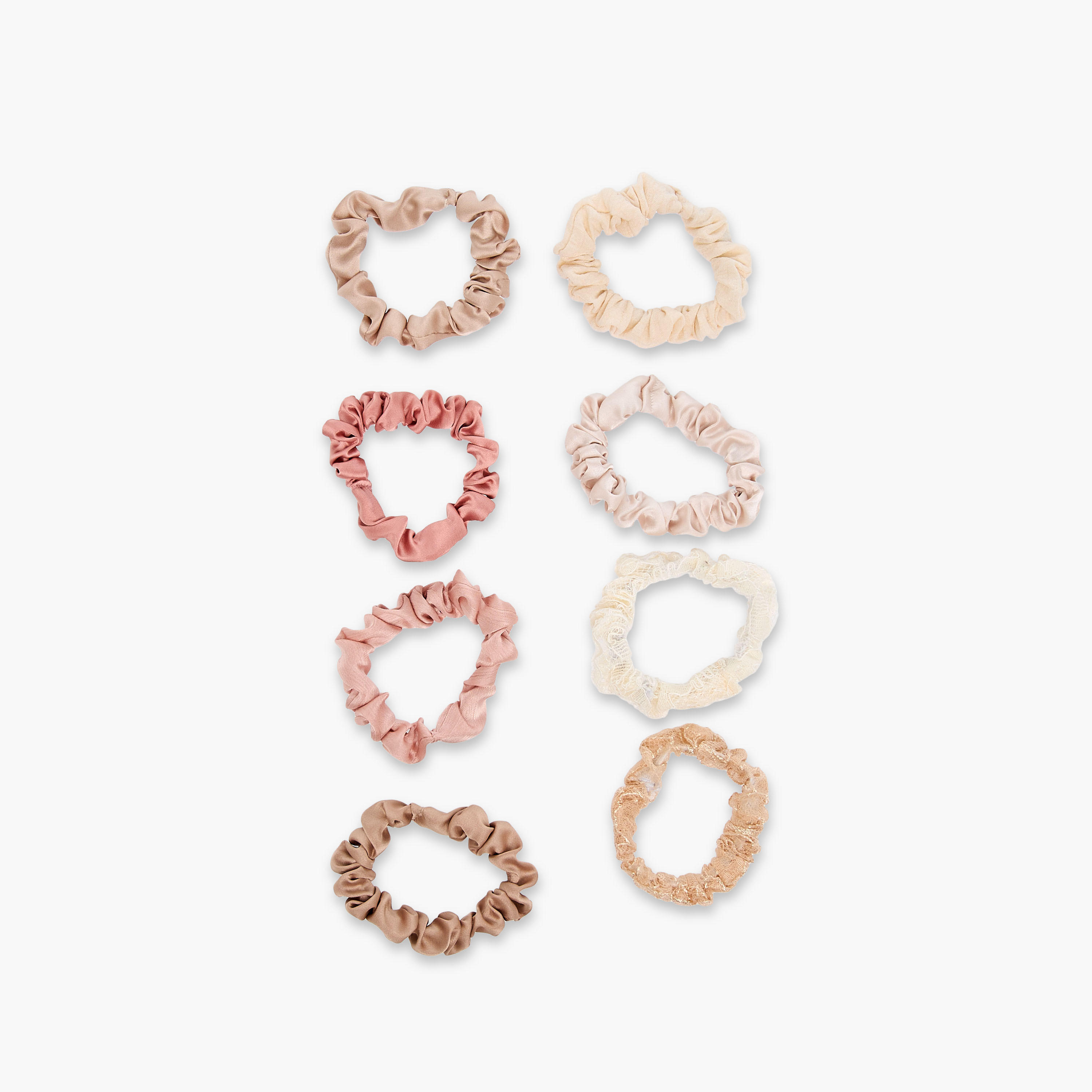 ربطة شعر سكرانشي متنوعة - طقم من 8 قطع-women-hairaccessories-scrunchies-image-4