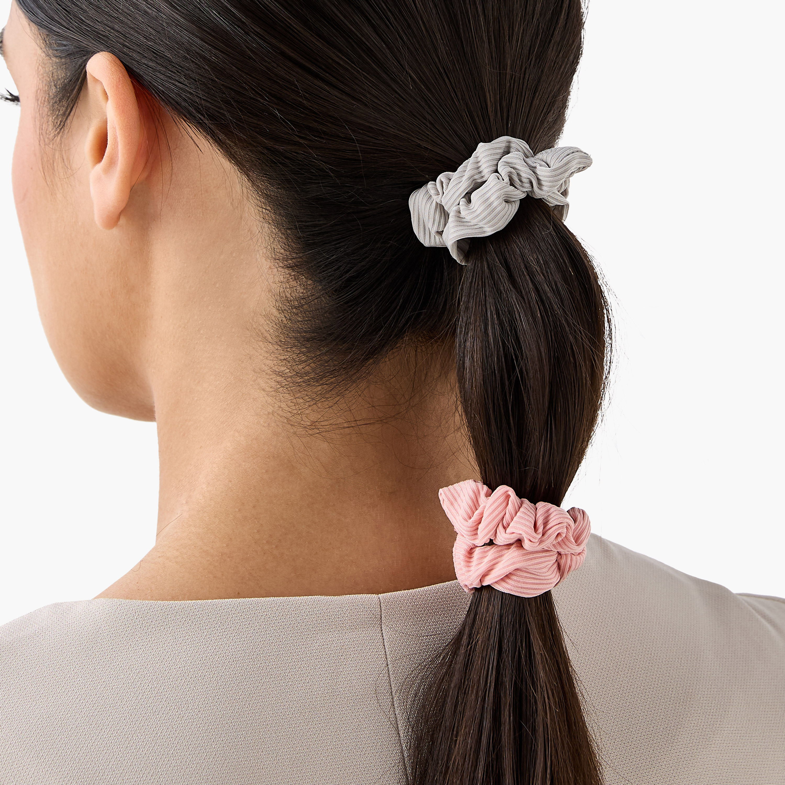 Set of 8 - Ribbed Scrunchies-women-hairaccessories-scrunchies-image-2