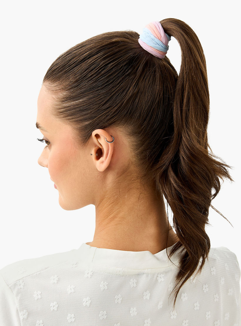 طقم ربطات شعر 9 قطع بارزة الملمس-women-hairaccessories-scrunchies-image-2