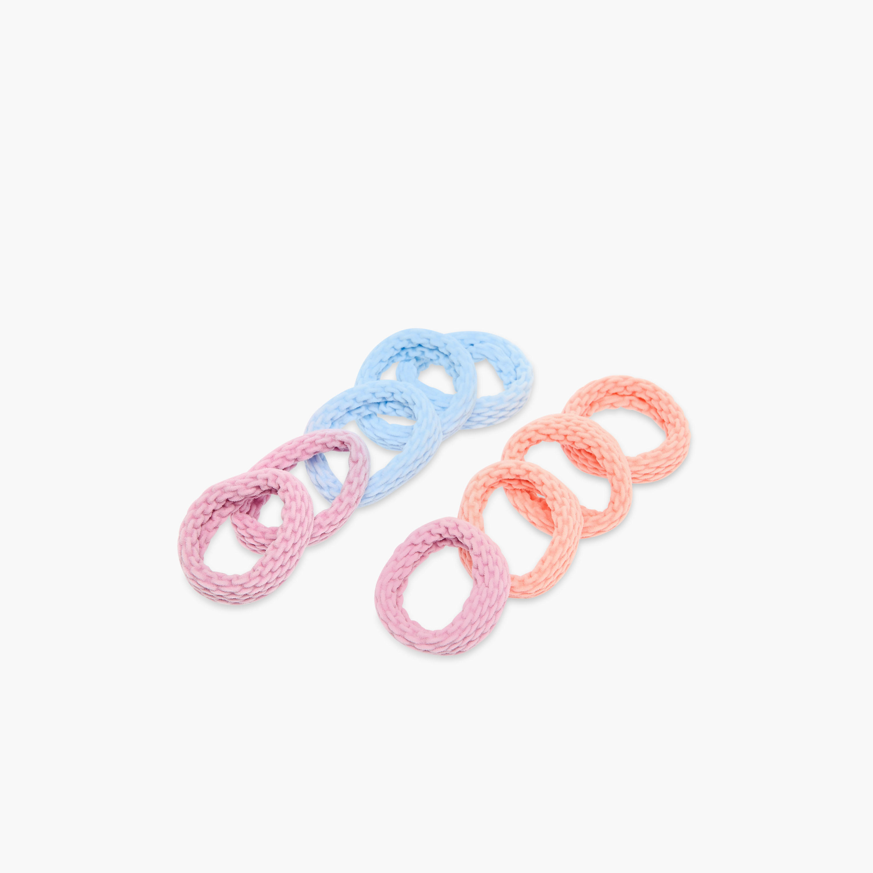 طقم ربطات شعر 9 قطع بارزة الملمس-women-hairaccessories-scrunchies-image-4
