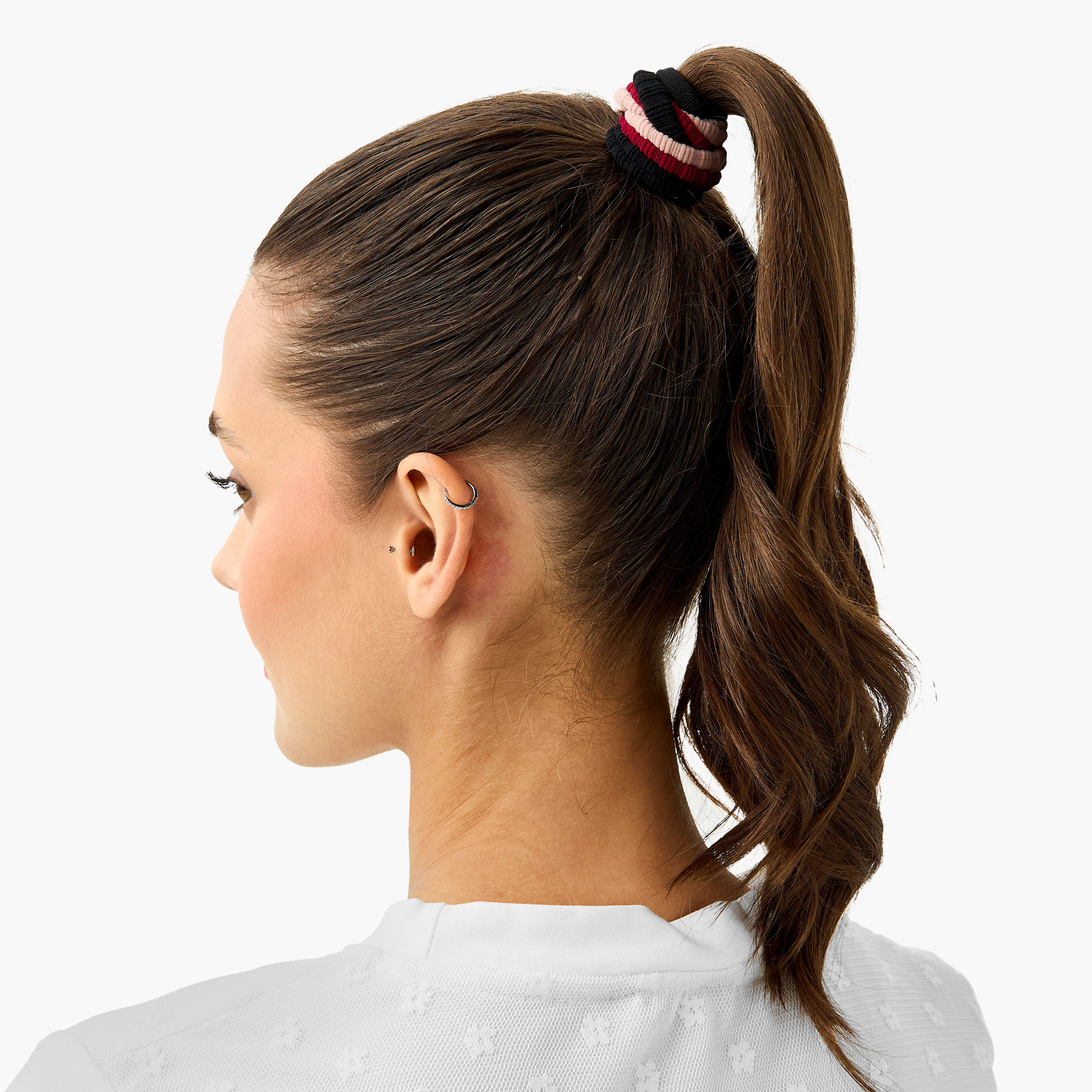 Pack of 9 - Textured Hair Tie-women-hairaccessories-scrunchies-image-2