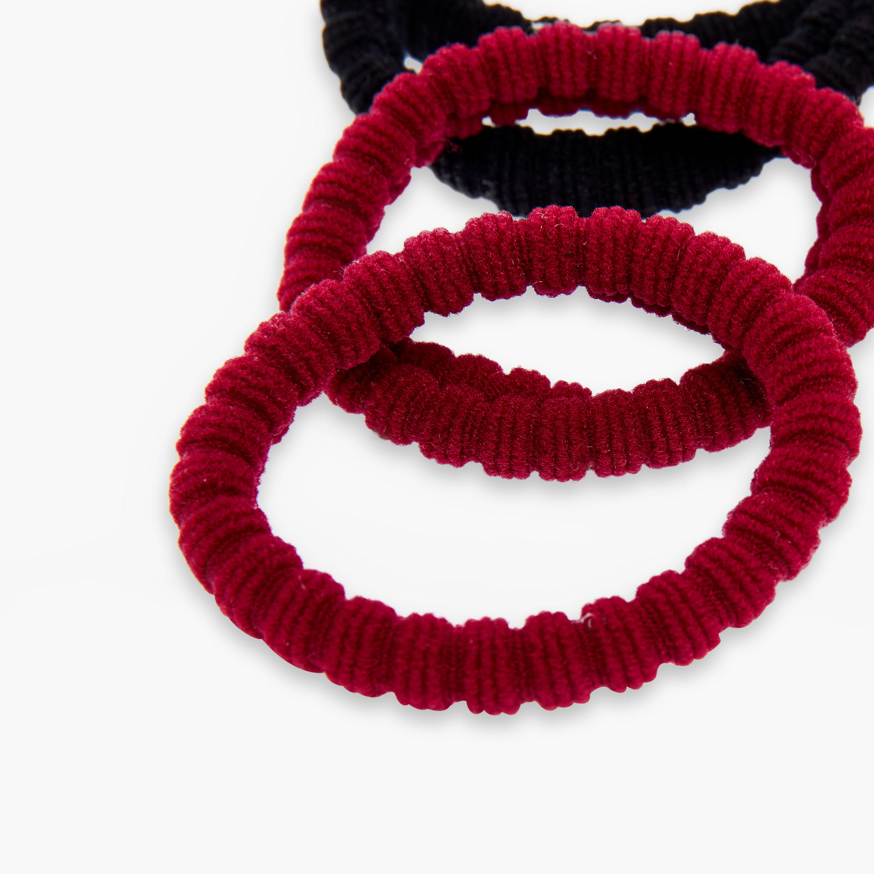Pack of 9 - Textured Hair Tie-women-hairaccessories-scrunchies-image-6