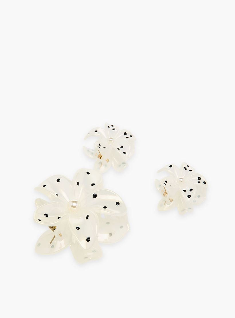 مشبك شعر بطبعات منقطة - طقم 3 قطع-women-hairaccessories-clamps-image-6
