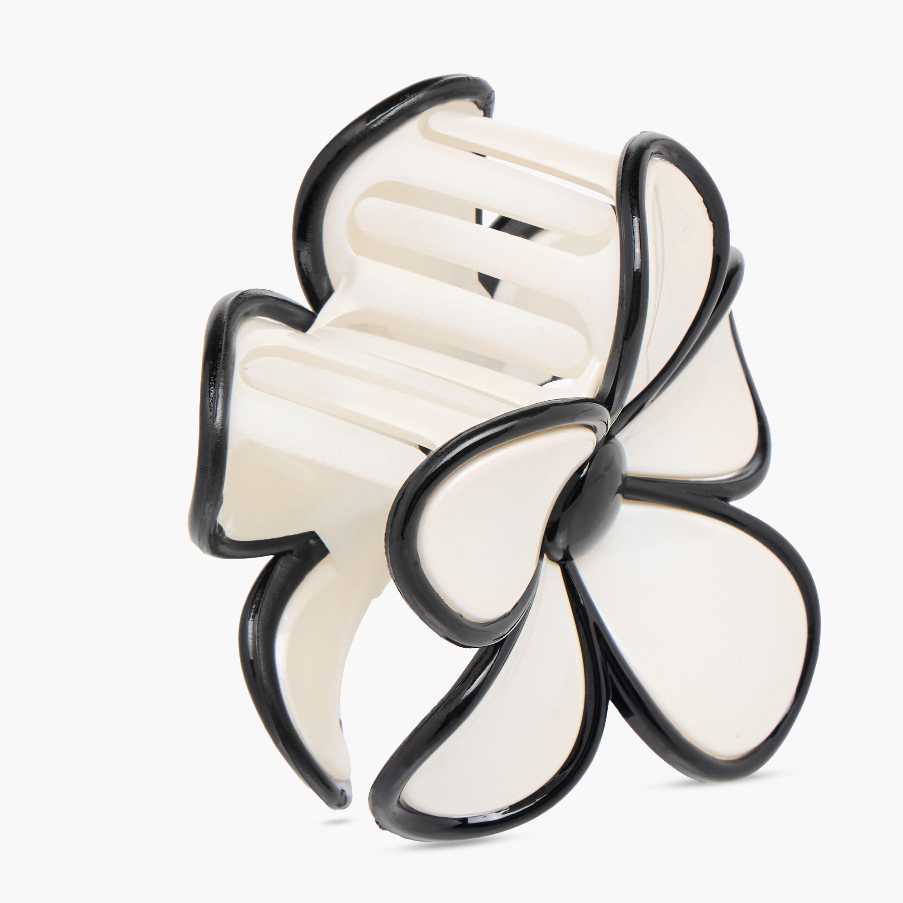 Set of 3 - Contrast Detail Floral Hair Clamp-women-hairaccessories-clamps-image-6