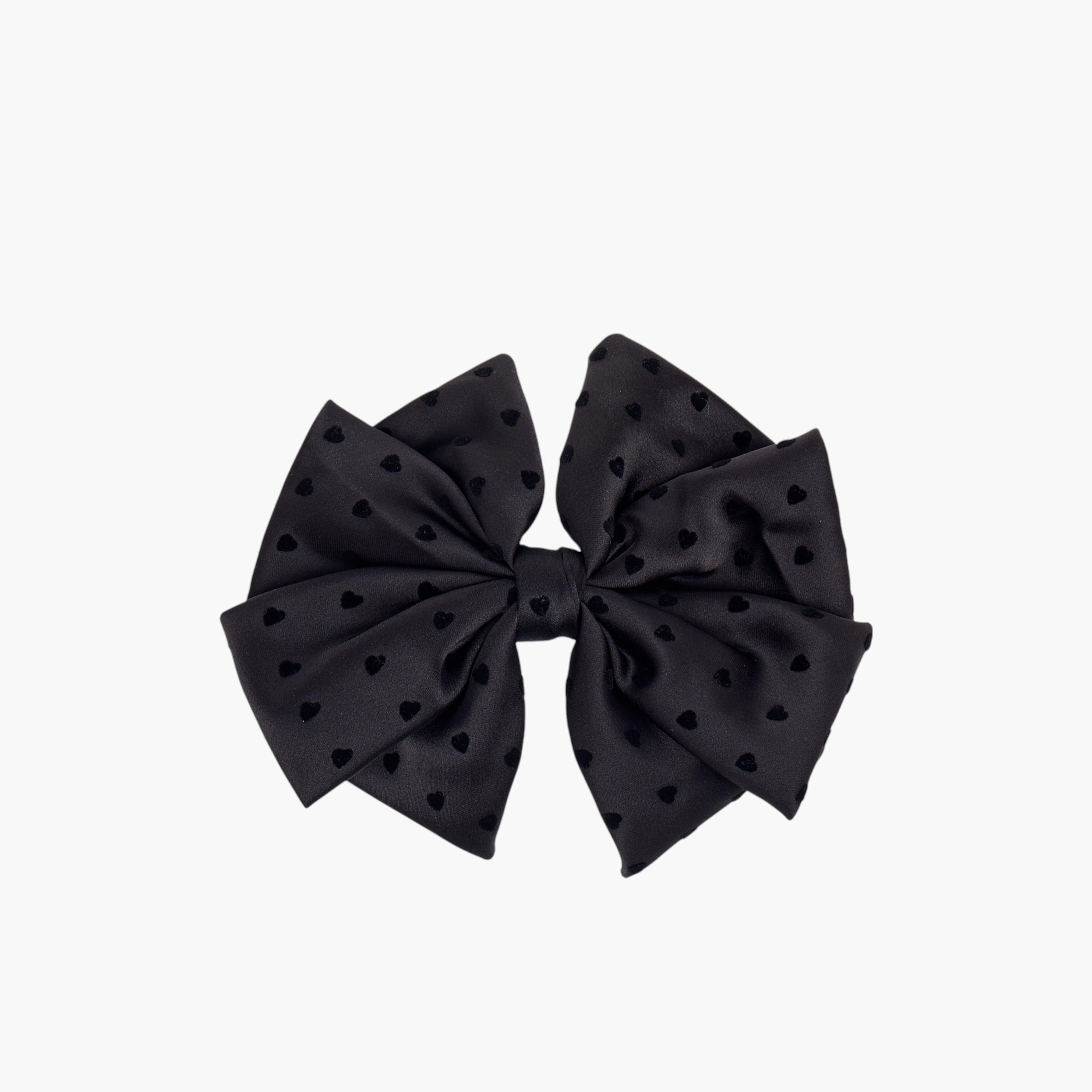 مشبك شعر فيونكة بارزة الملمس بقلوب-women-hairaccessories-clips-image-1