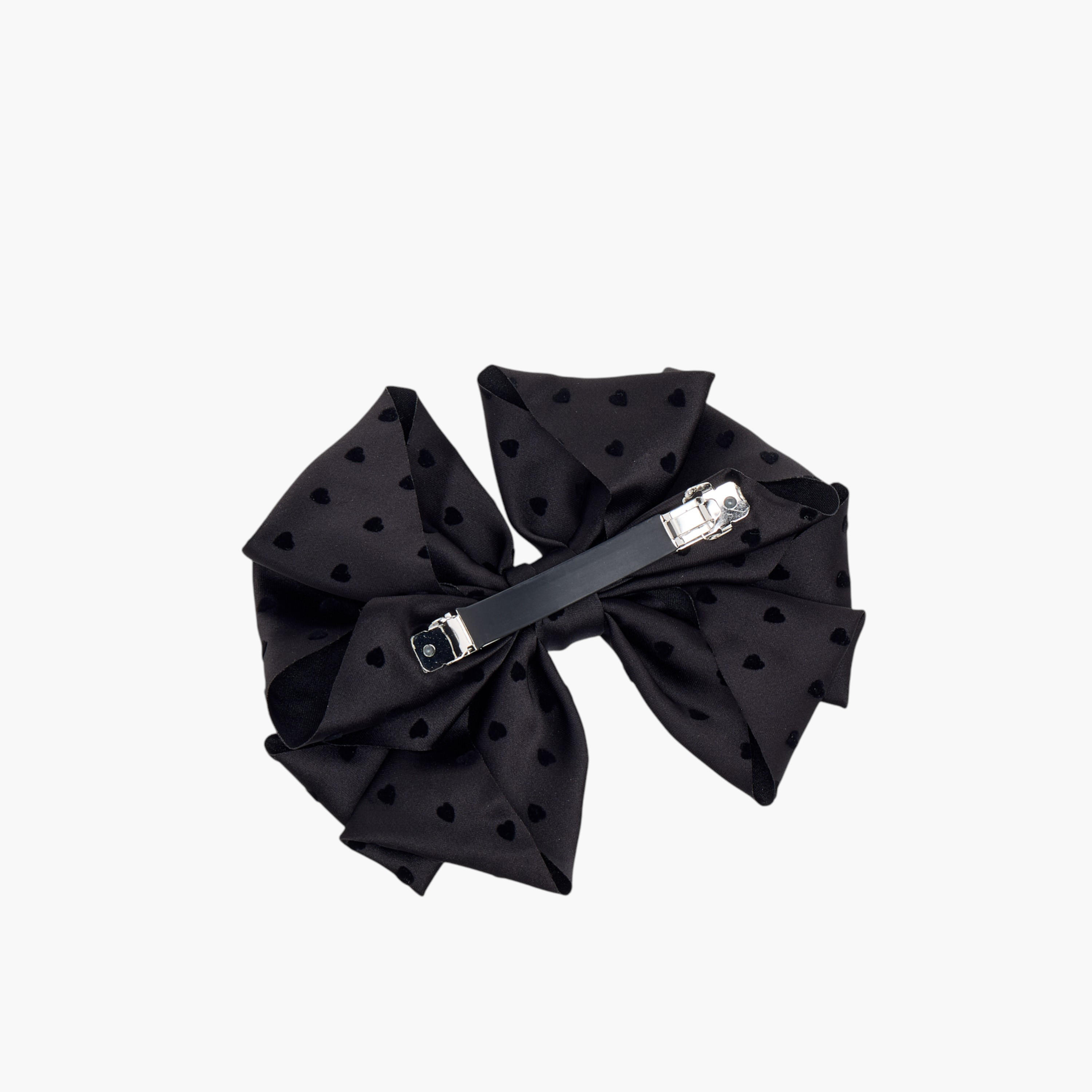 مشبك شعر فيونكة بارزة الملمس بقلوب-women-hairaccessories-clips-image-4