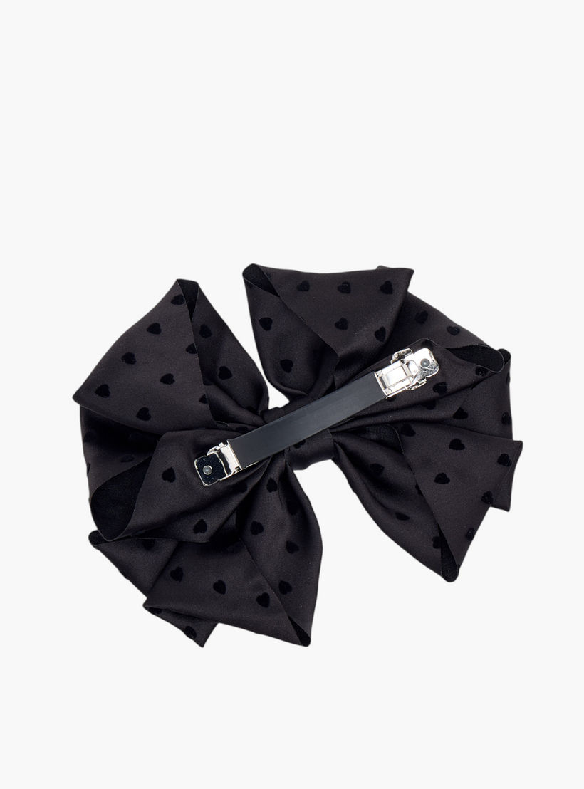 مشبك شعر فيونكة بارزة الملمس بقلوب-women-hairaccessories-clips-image-4