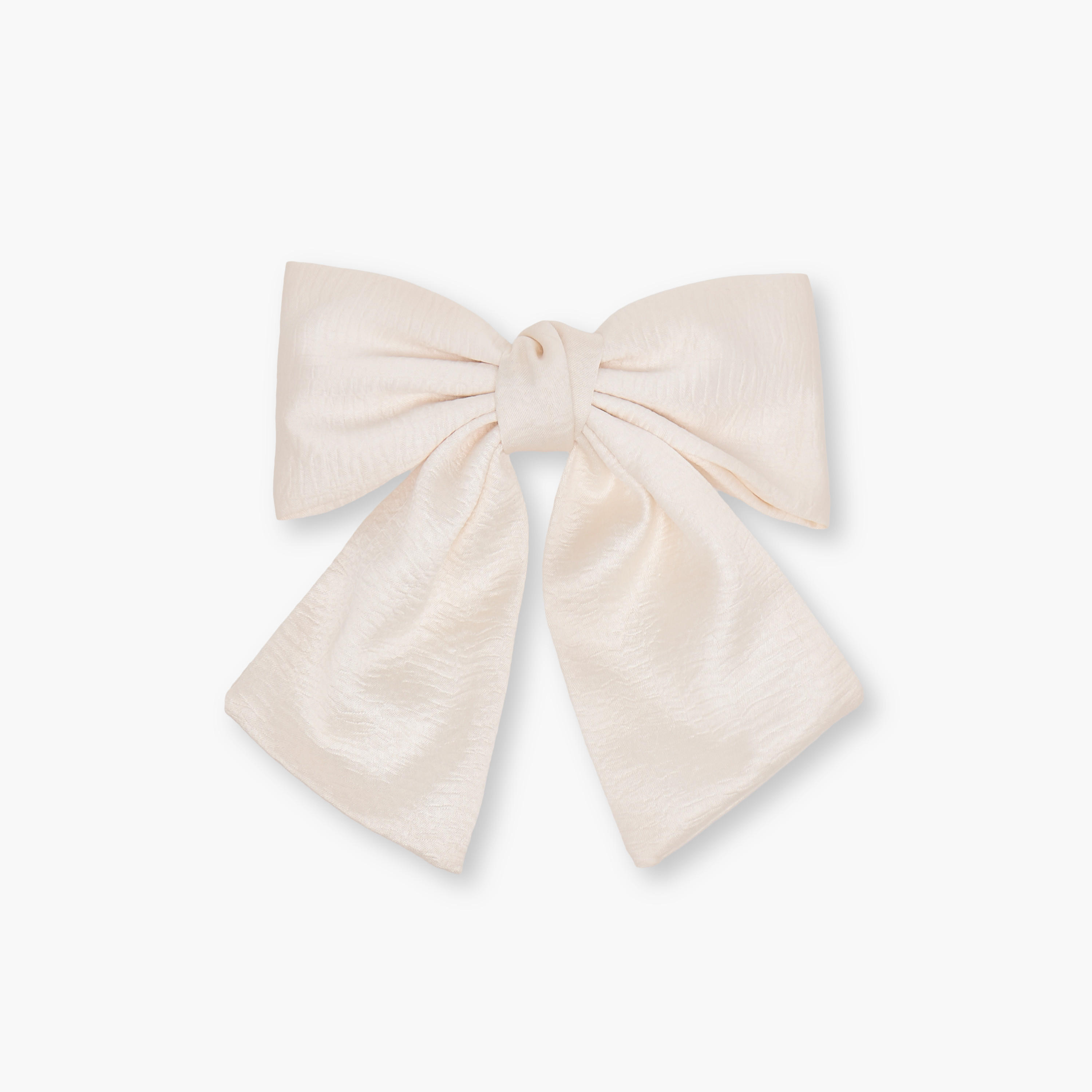 Textured Bow Barrette Hair Clip-women-hairaccessories-image-1